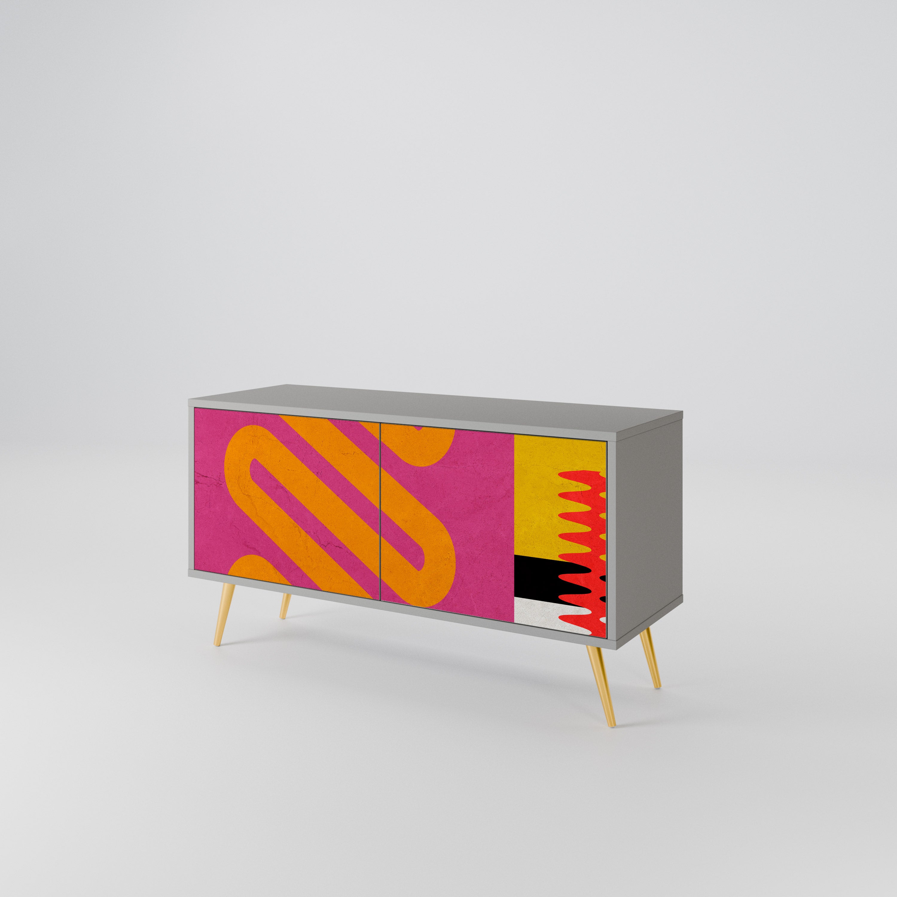 VIVID ART Kompaktowa szafka RTV 2-drzwiowa