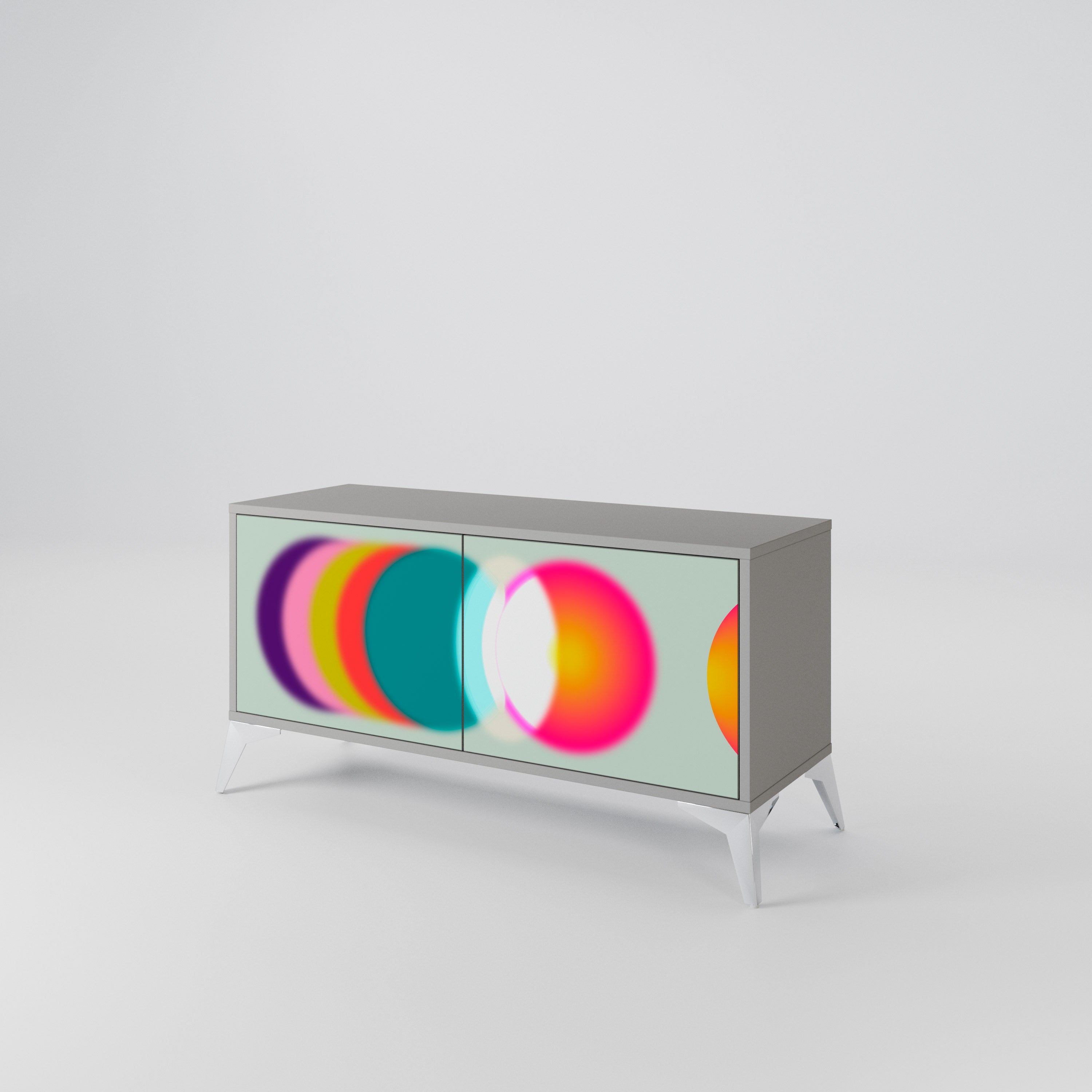 SYMPHONY OF COLORS Kompaktowa szafka RTV 2-drzwiowa