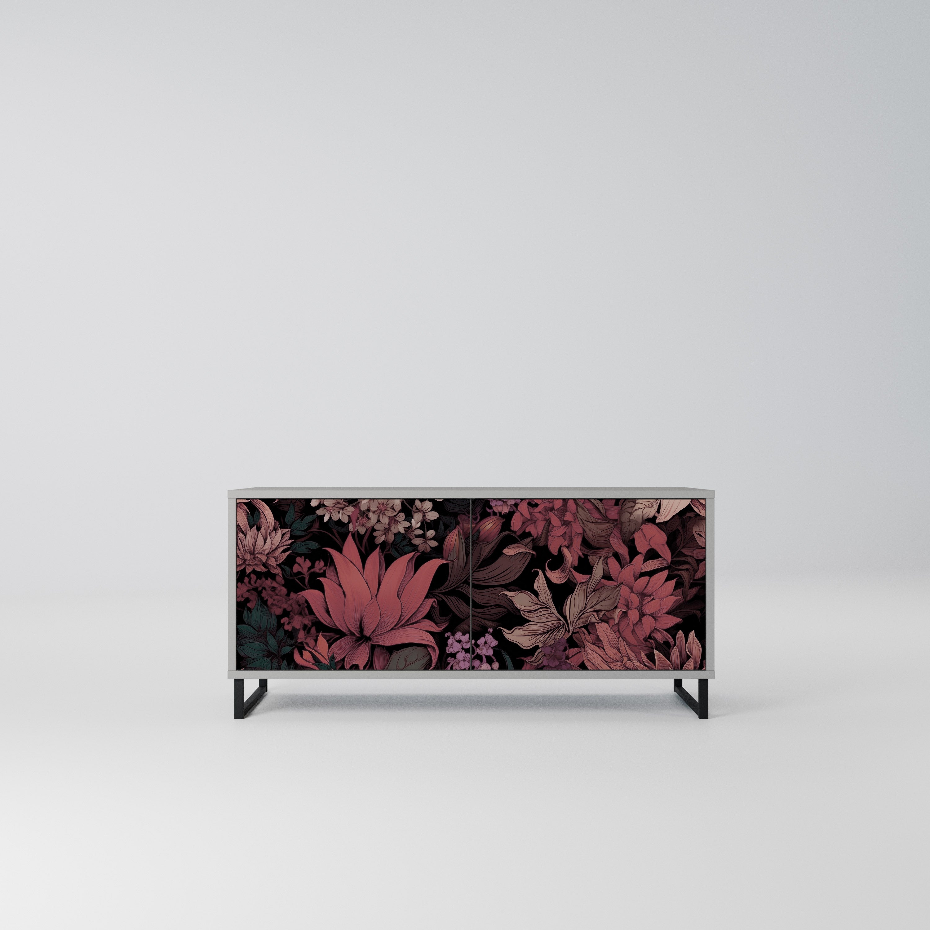 FLORAL WHISPER Kompaktowa szafka RTV 2-drzwiowa