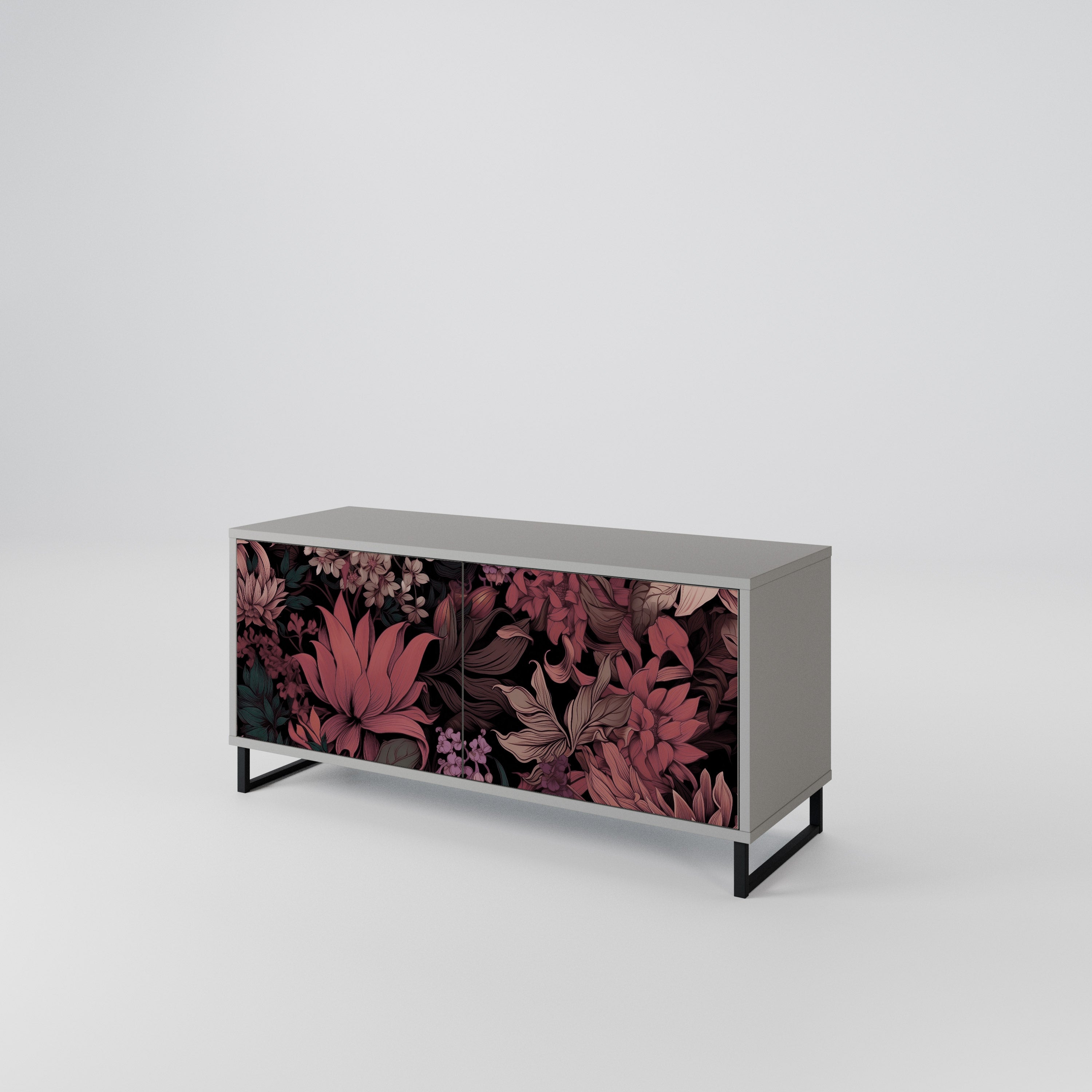 FLORAL WHISPER Kompaktowa szafka RTV 2-drzwiowa