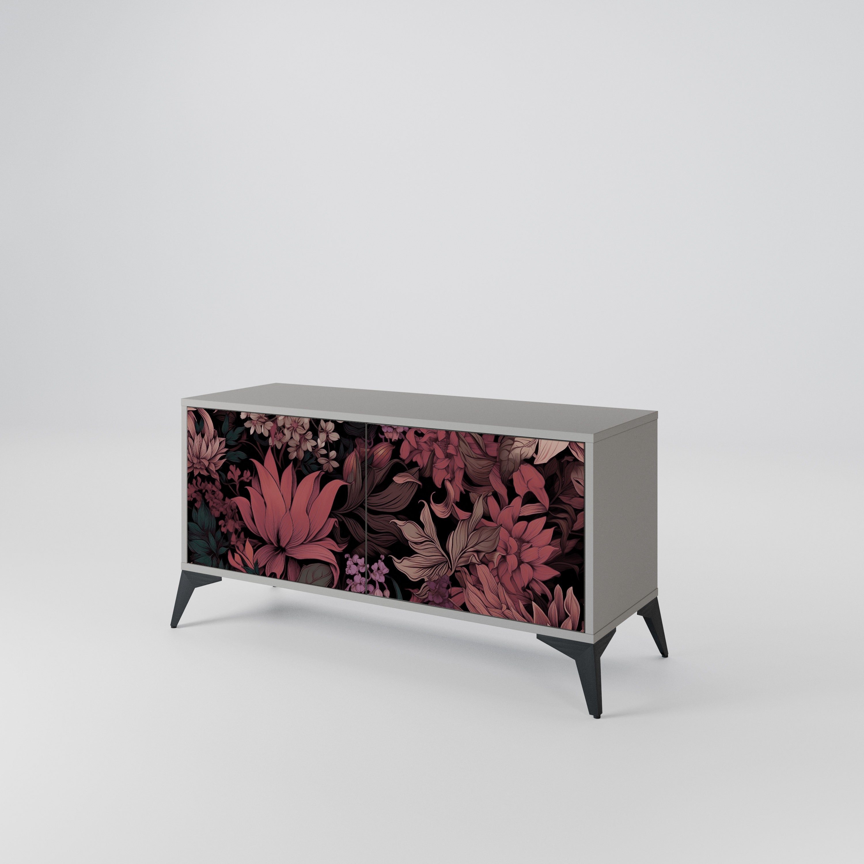FLORAL WHISPER Kompaktowa szafka RTV 2-drzwiowa
