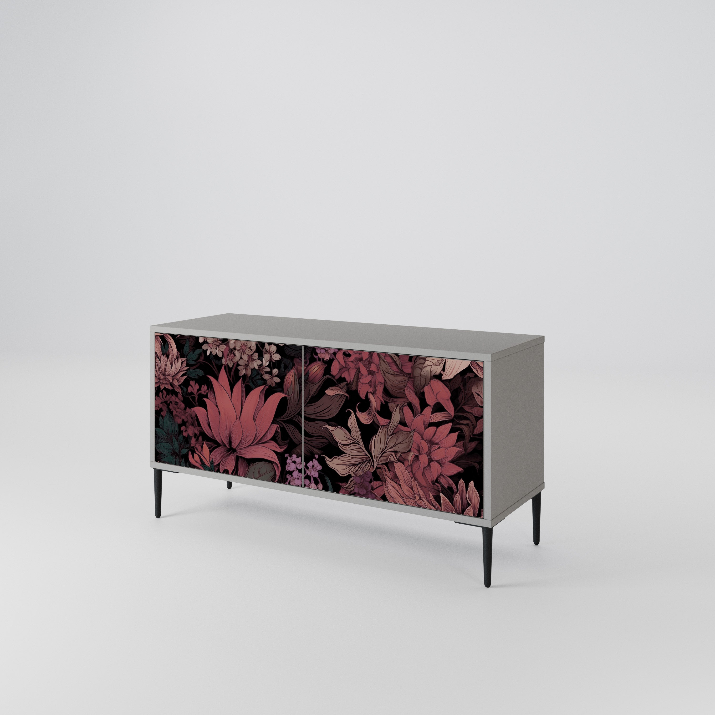FLORAL WHISPER Kompaktowa szafka RTV 2-drzwiowa