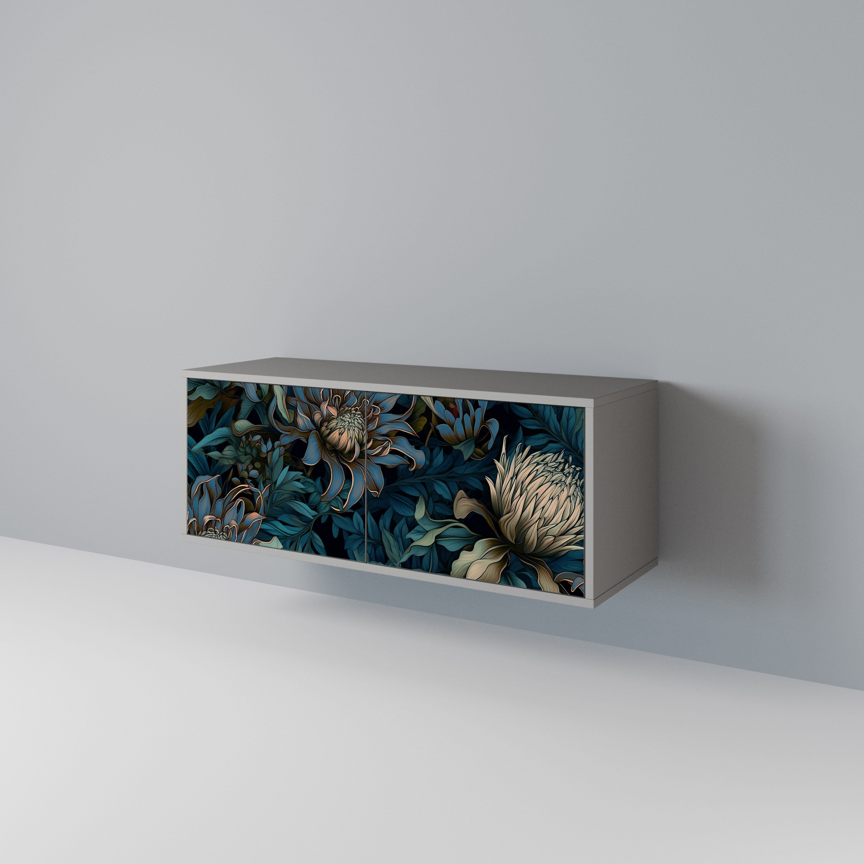 TWILIGHT BLOOM Kompaktowa szafka RTV 2-drzwiowa