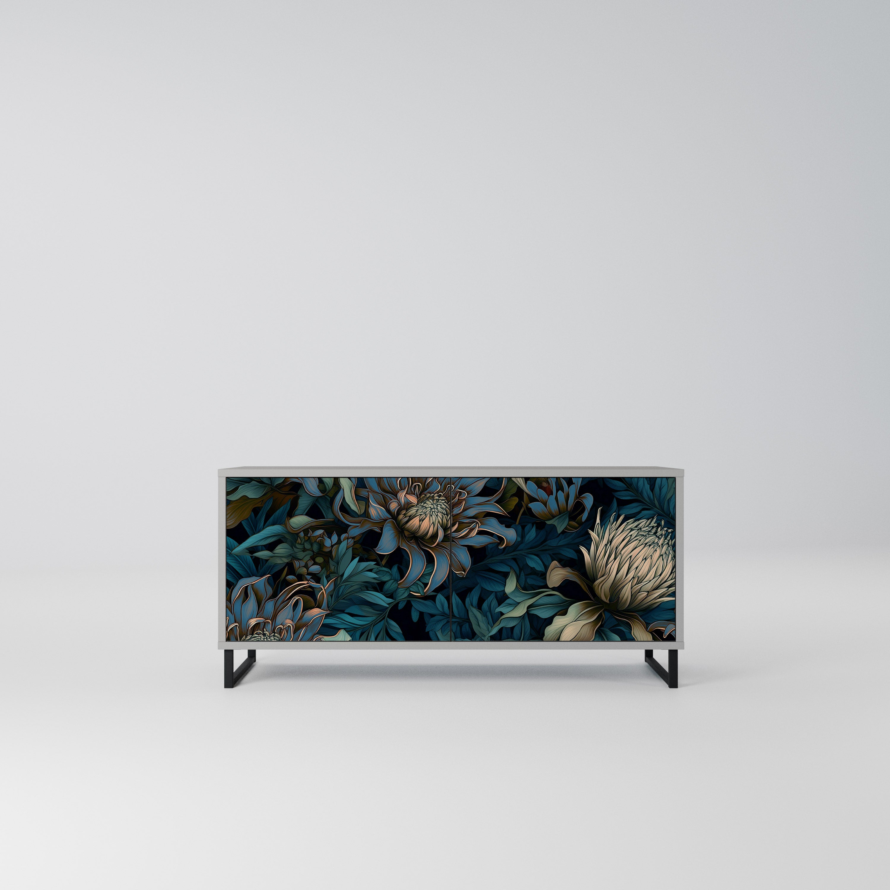 TWILIGHT BLOOM Kompaktowa szafka RTV 2-drzwiowa