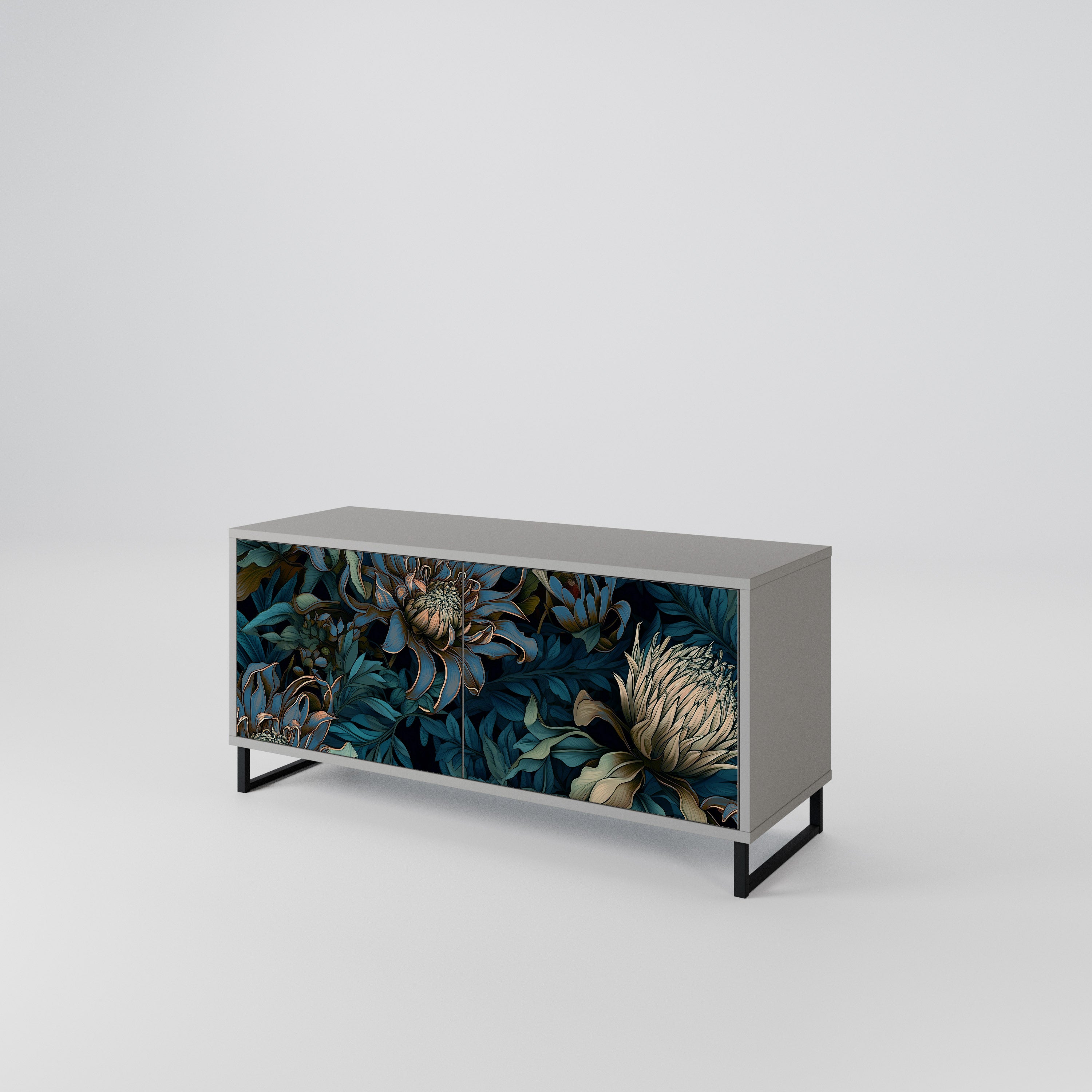 TWILIGHT BLOOM Kompaktowa szafka RTV 2-drzwiowa