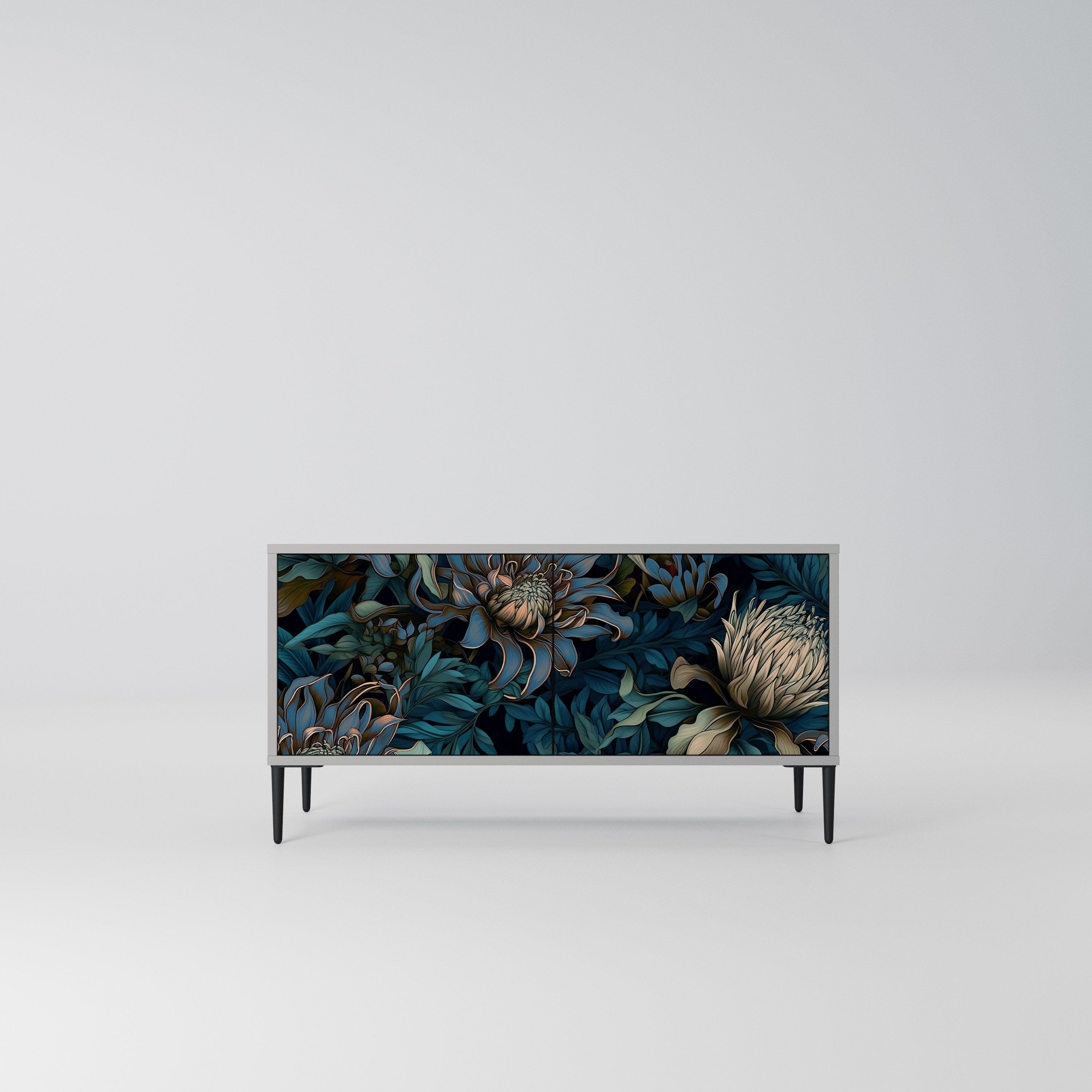 TWILIGHT BLOOM Kompaktowa szafka RTV 2-drzwiowa