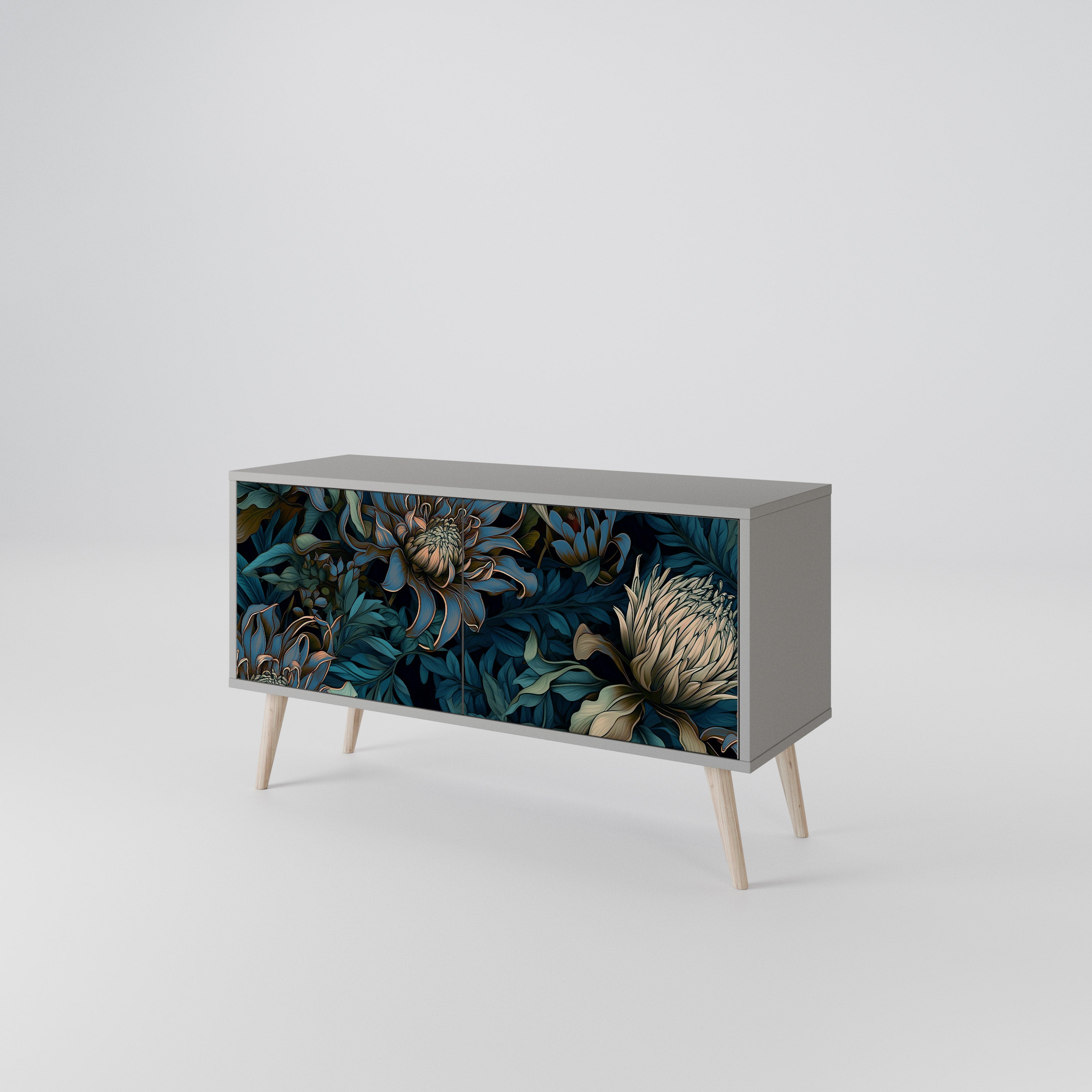 TWILIGHT BLOOM Kompaktowa szafka RTV 2-drzwiowa