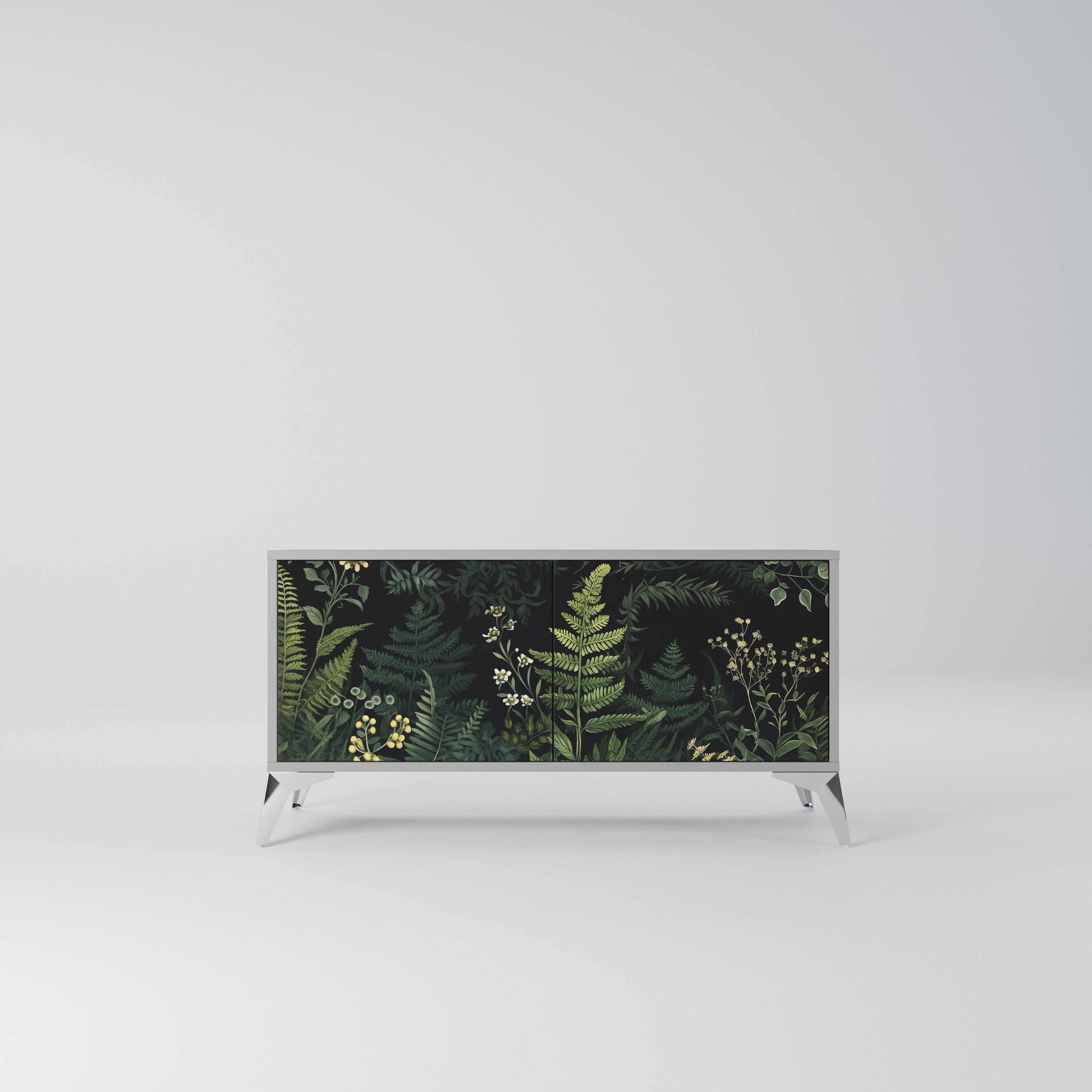 FERN FLOWERS Kompaktowa szafka RTV 2-drzwiowa