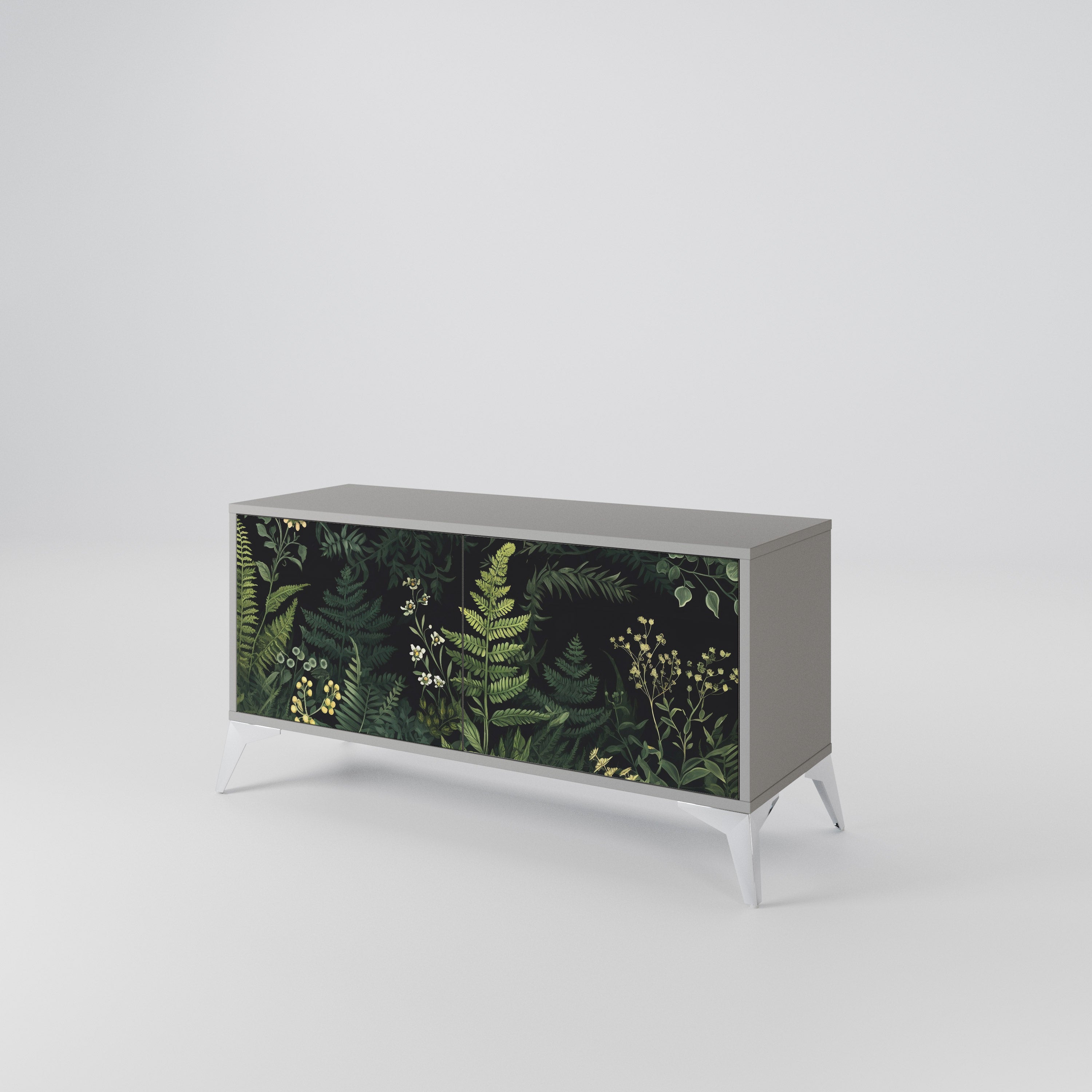 FERN FLOWERS Kompaktowa szafka RTV 2-drzwiowa
