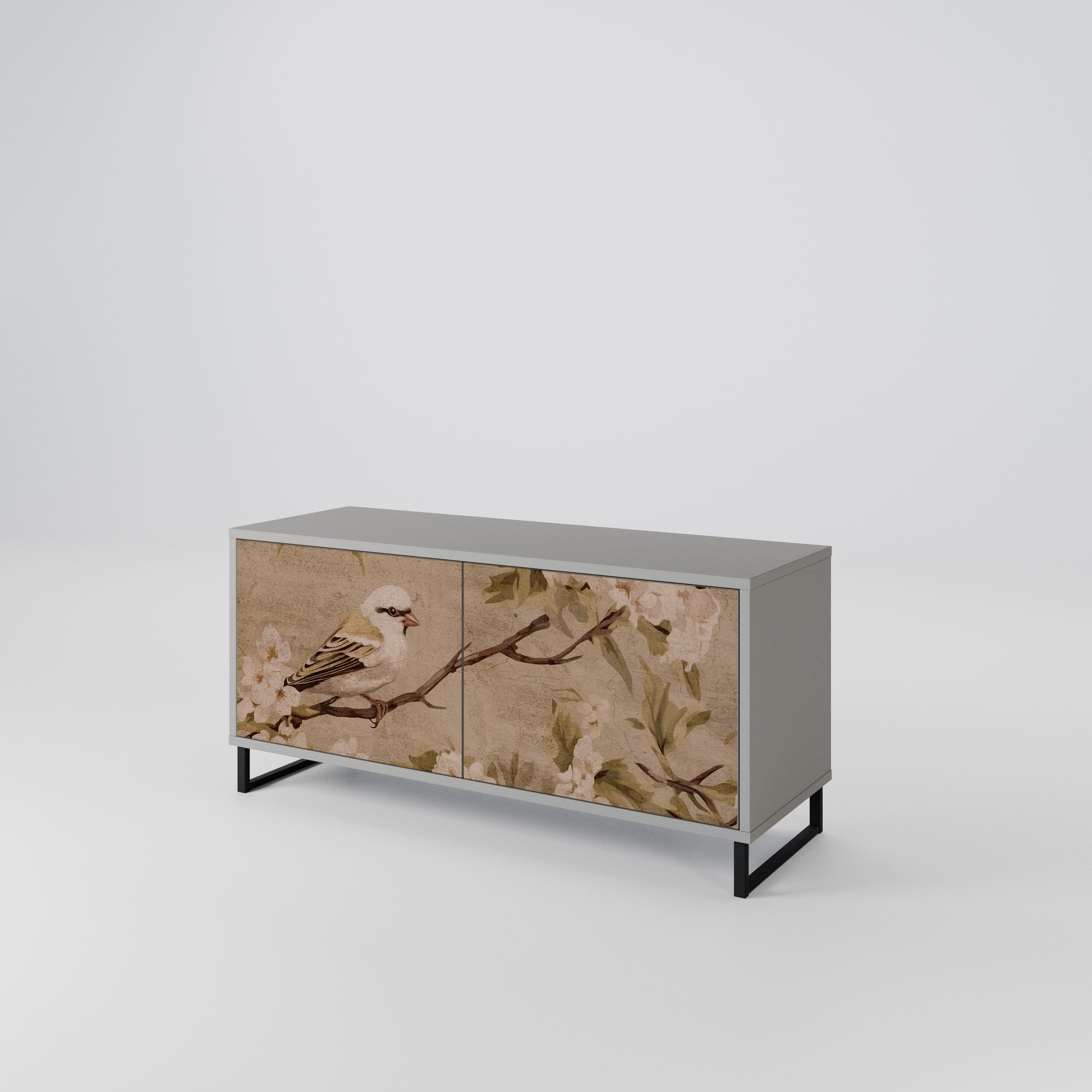 PETAL DISTINGUISH Kompaktowa szafka RTV 2-drzwiowa