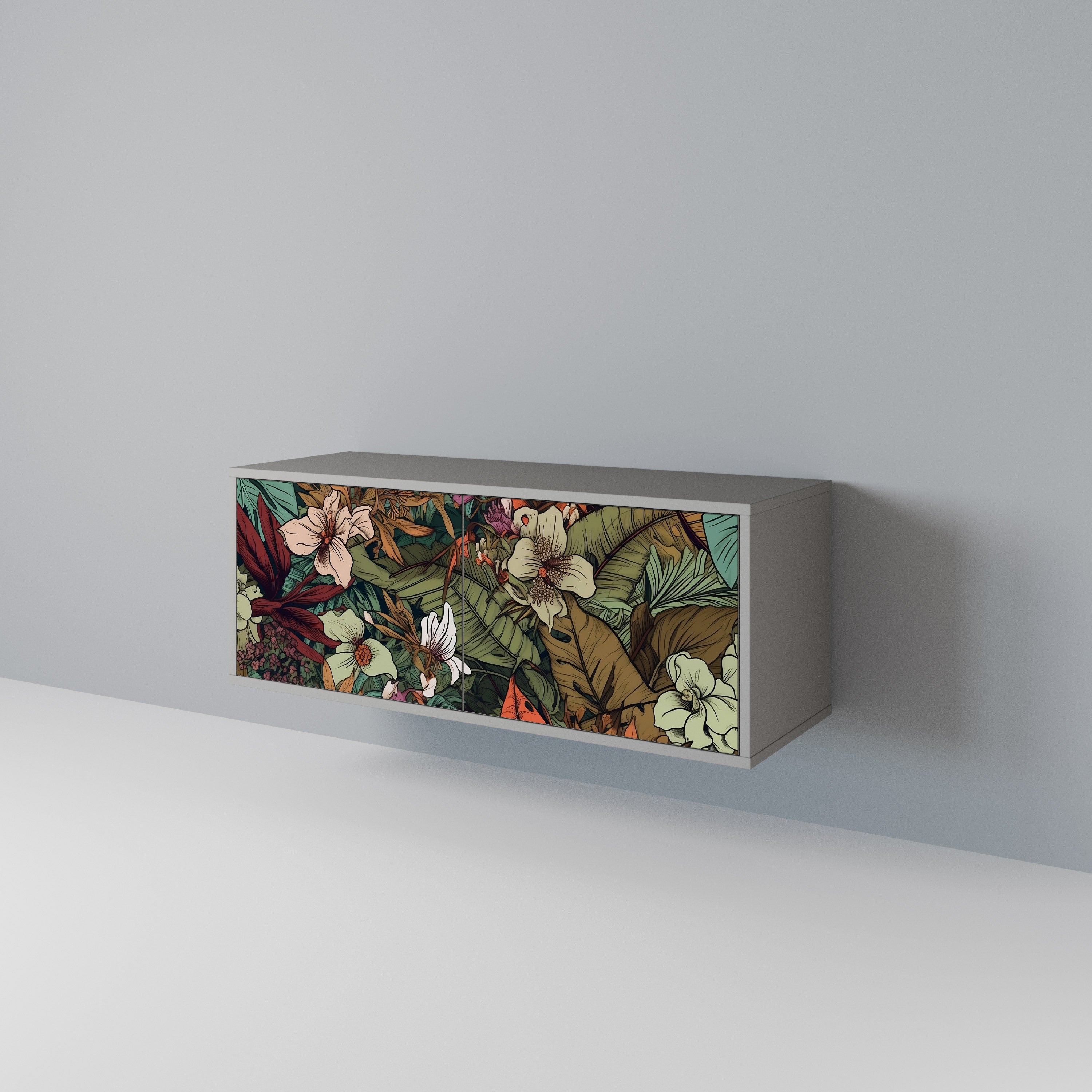 BOTANICAL EMERGENCE Kompaktowa szafka RTV 2-drzwiowa