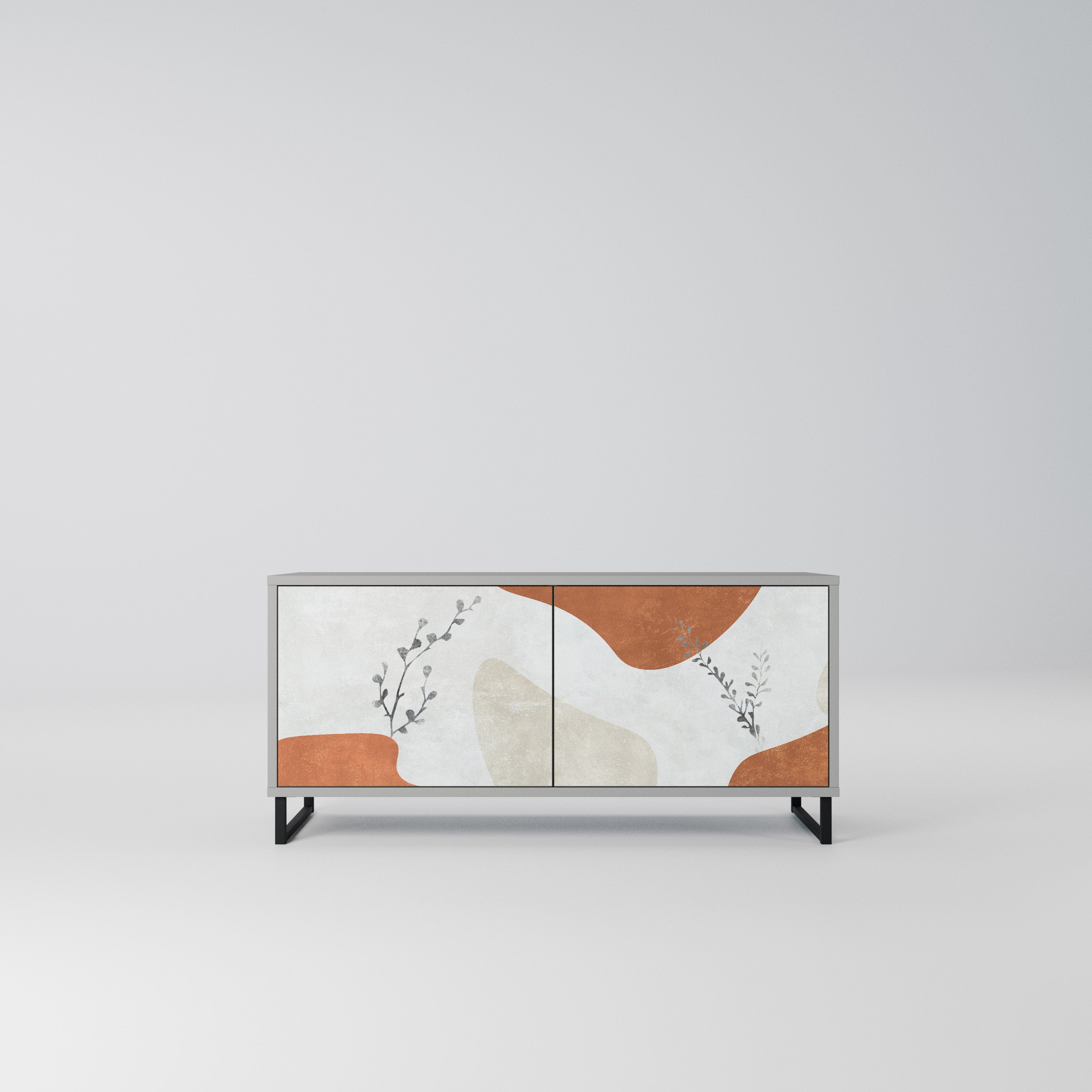 TRANQUIL TWIG Kompaktowa szafka RTV 2-drzwiowa