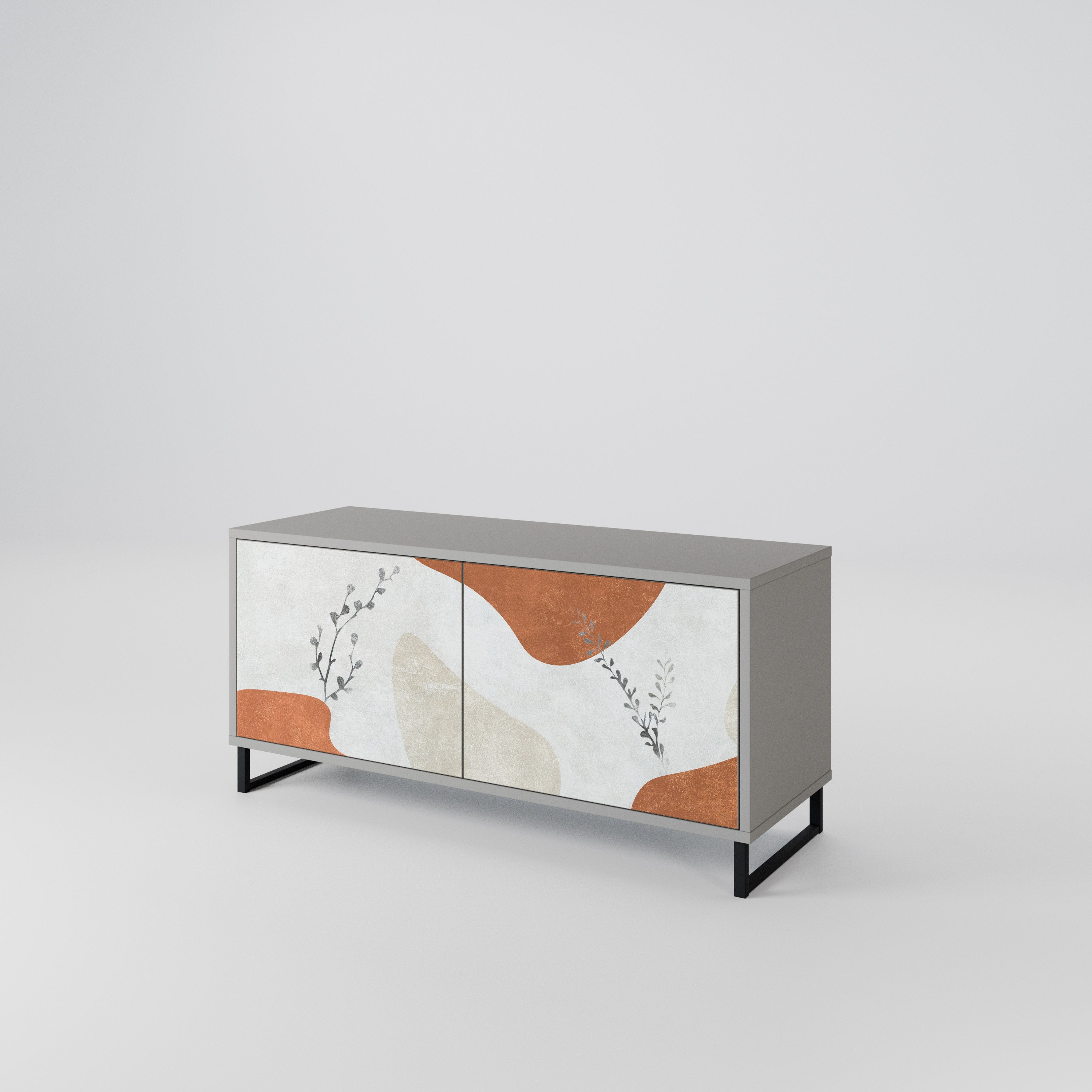 TRANQUIL TWIG Kompaktowa szafka RTV 2-drzwiowa