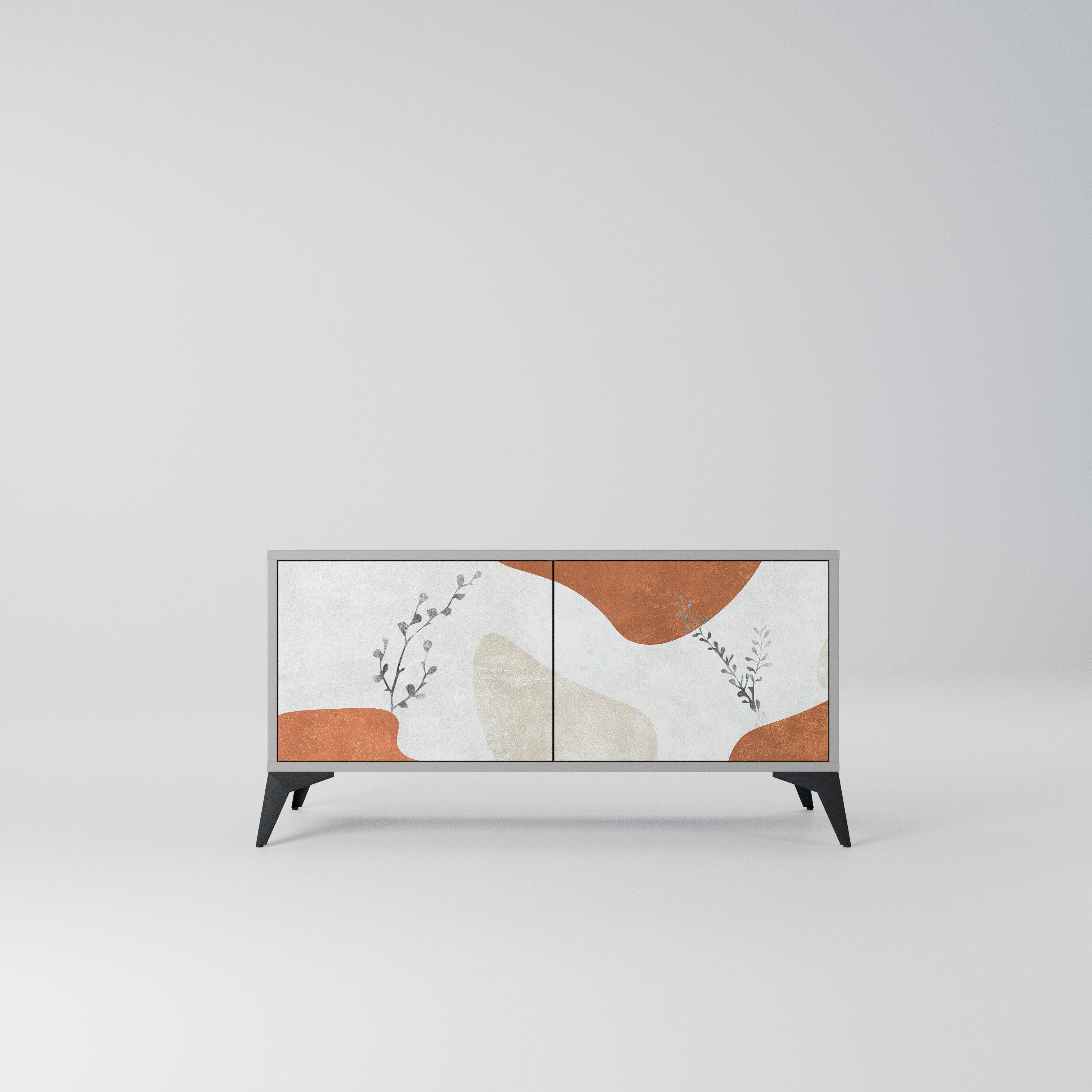 TRANQUIL TWIG Kompaktowa szafka RTV 2-drzwiowa