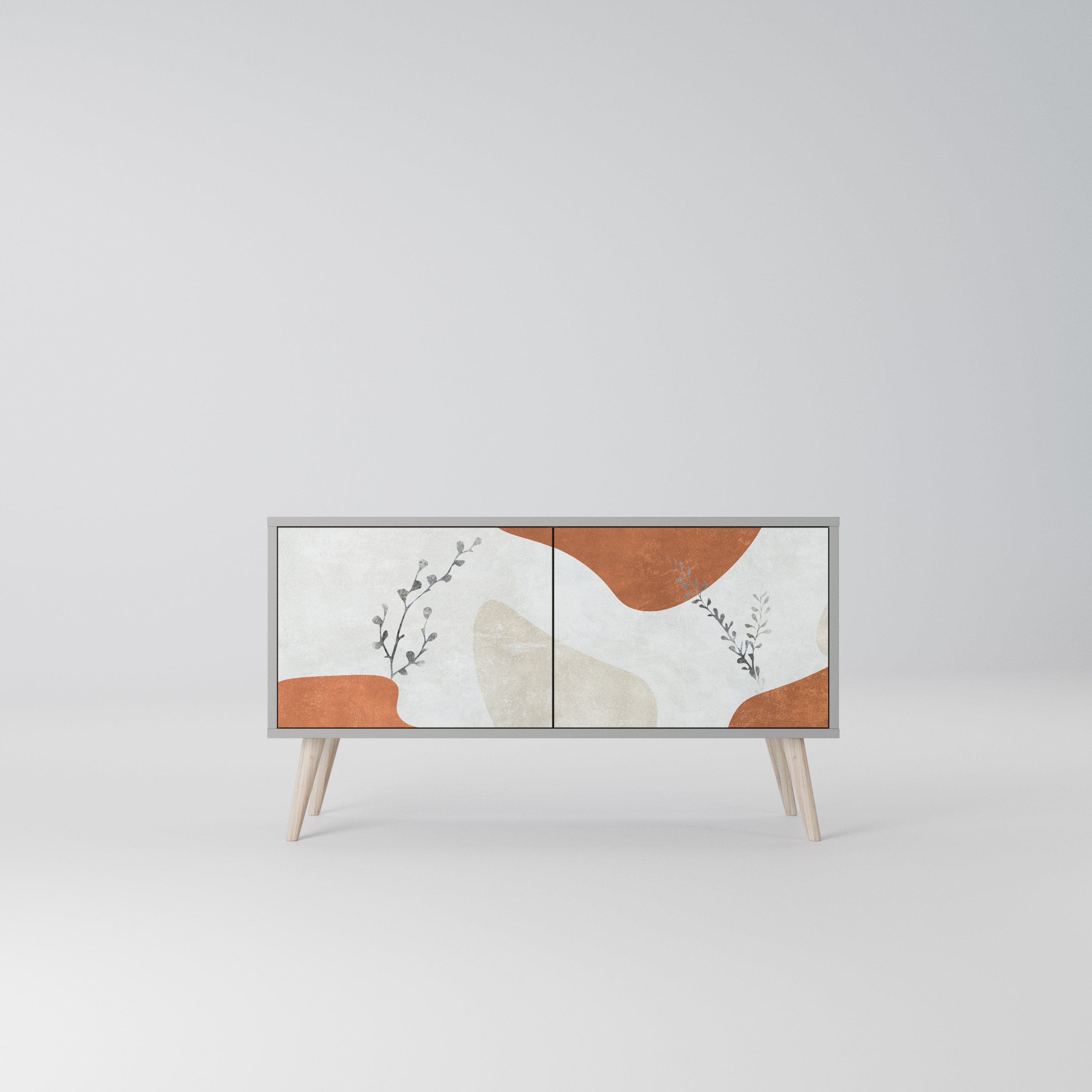 TRANQUIL TWIG Kompaktowa szafka RTV 2-drzwiowa