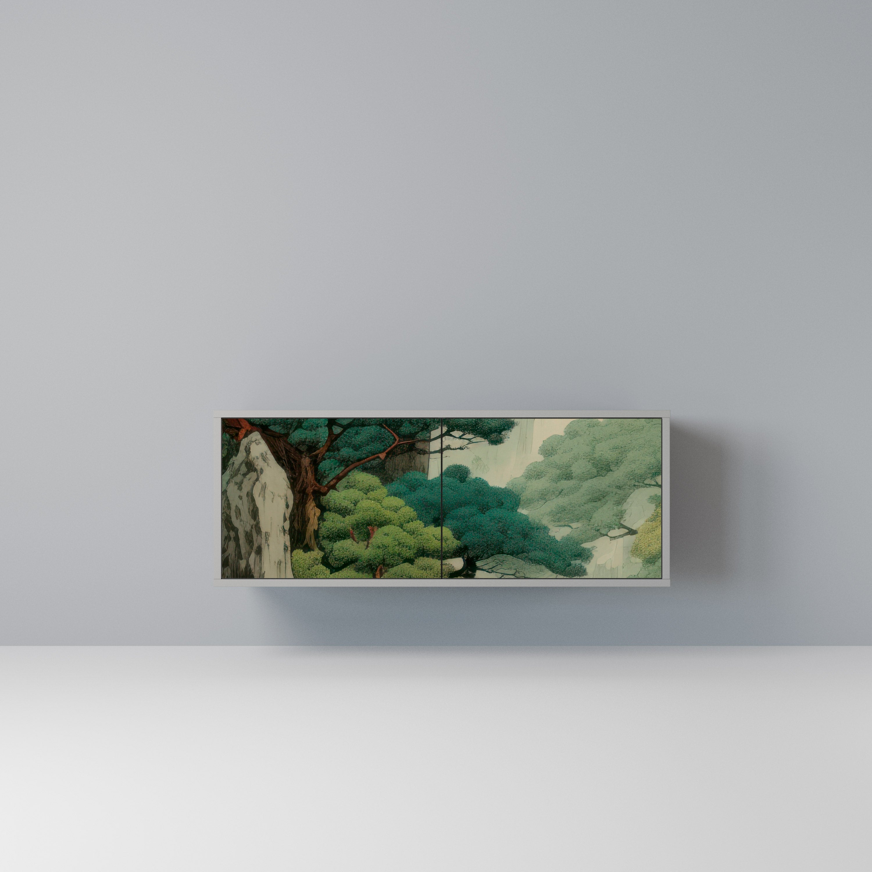 VERDURE ABYSS Kompaktowa szafka RTV 2-drzwiowa