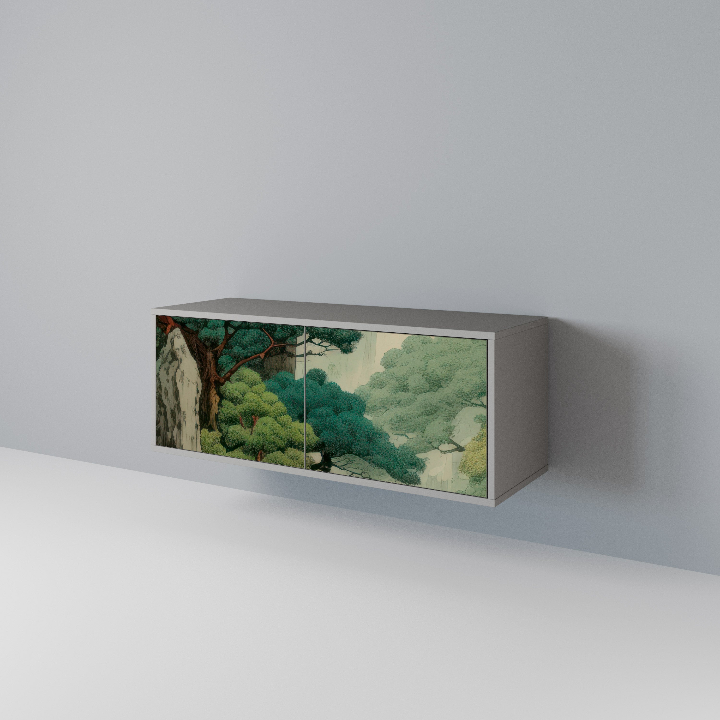 VERDURE ABYSS Kompaktowa szafka RTV 2-drzwiowa