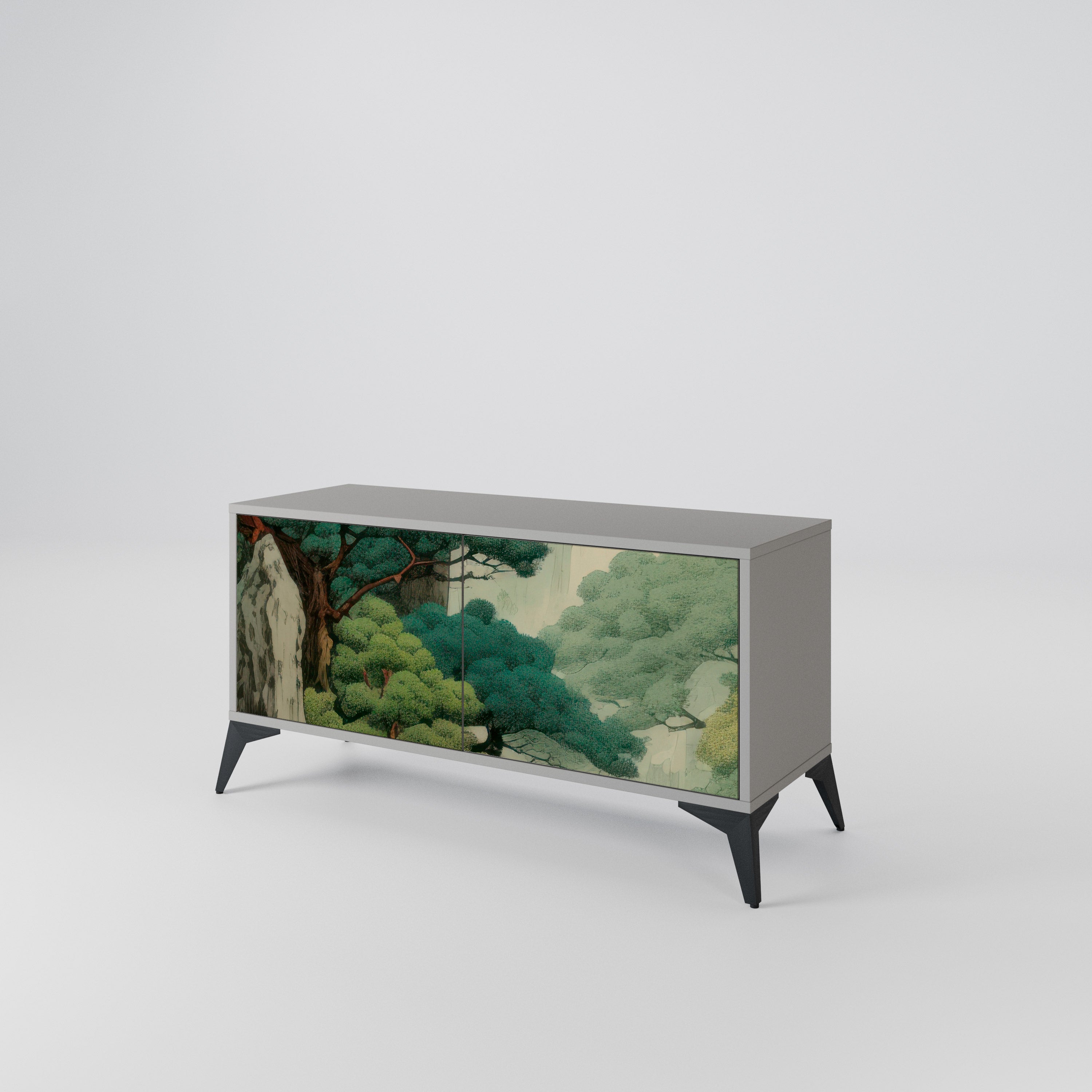 VERDURE ABYSS Kompaktowa szafka RTV 2-drzwiowa