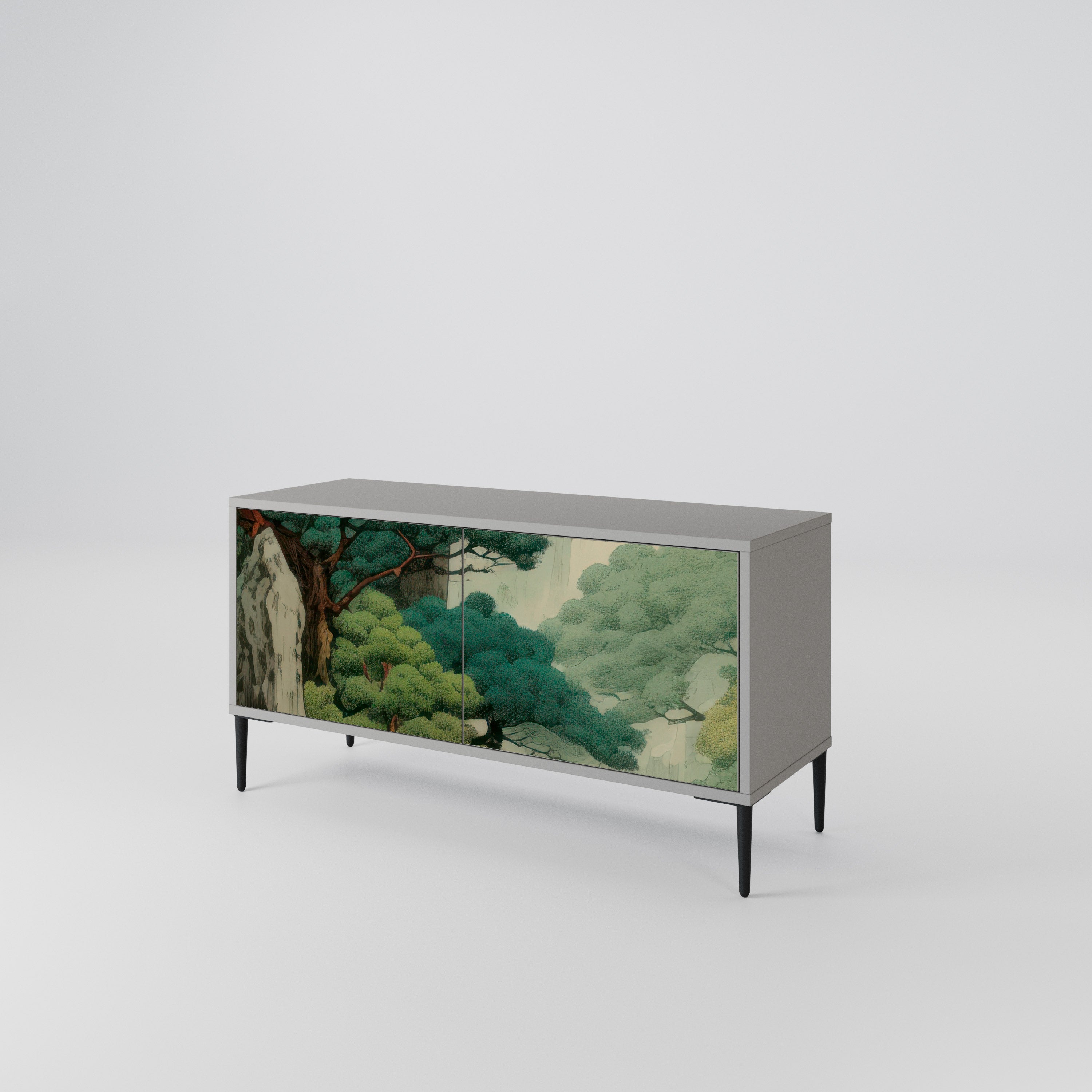VERDURE ABYSS Kompaktowa szafka RTV 2-drzwiowa
