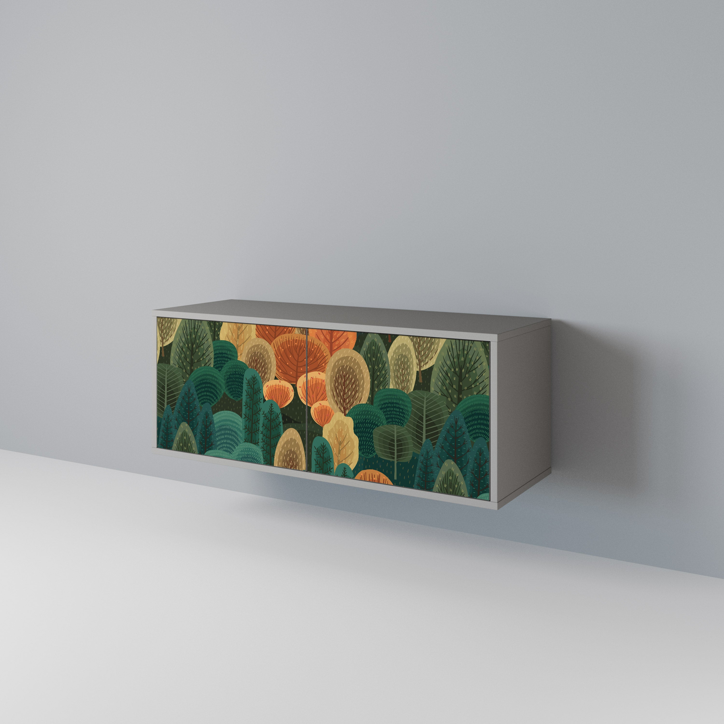 AUTUMN KALEIDOSCOPE Kompaktowa szafka RTV 2-drzwiowa