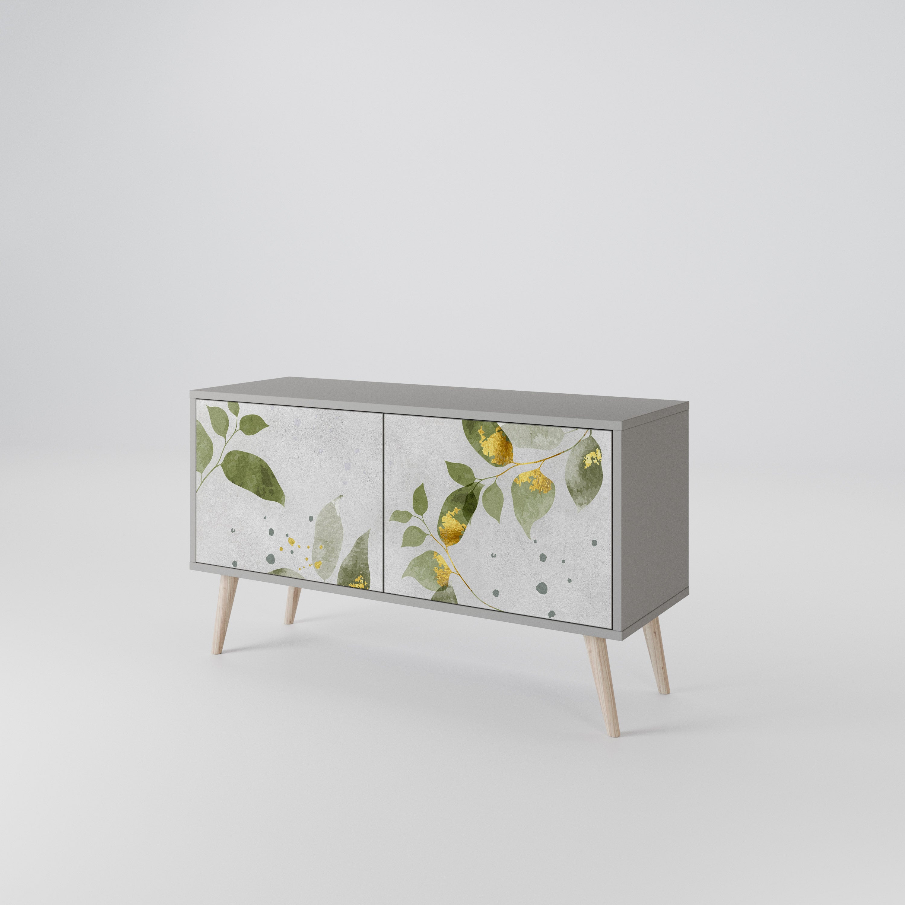 ELEGANT BOTANICS Kompaktowa szafka RTV 2-drzwiowa