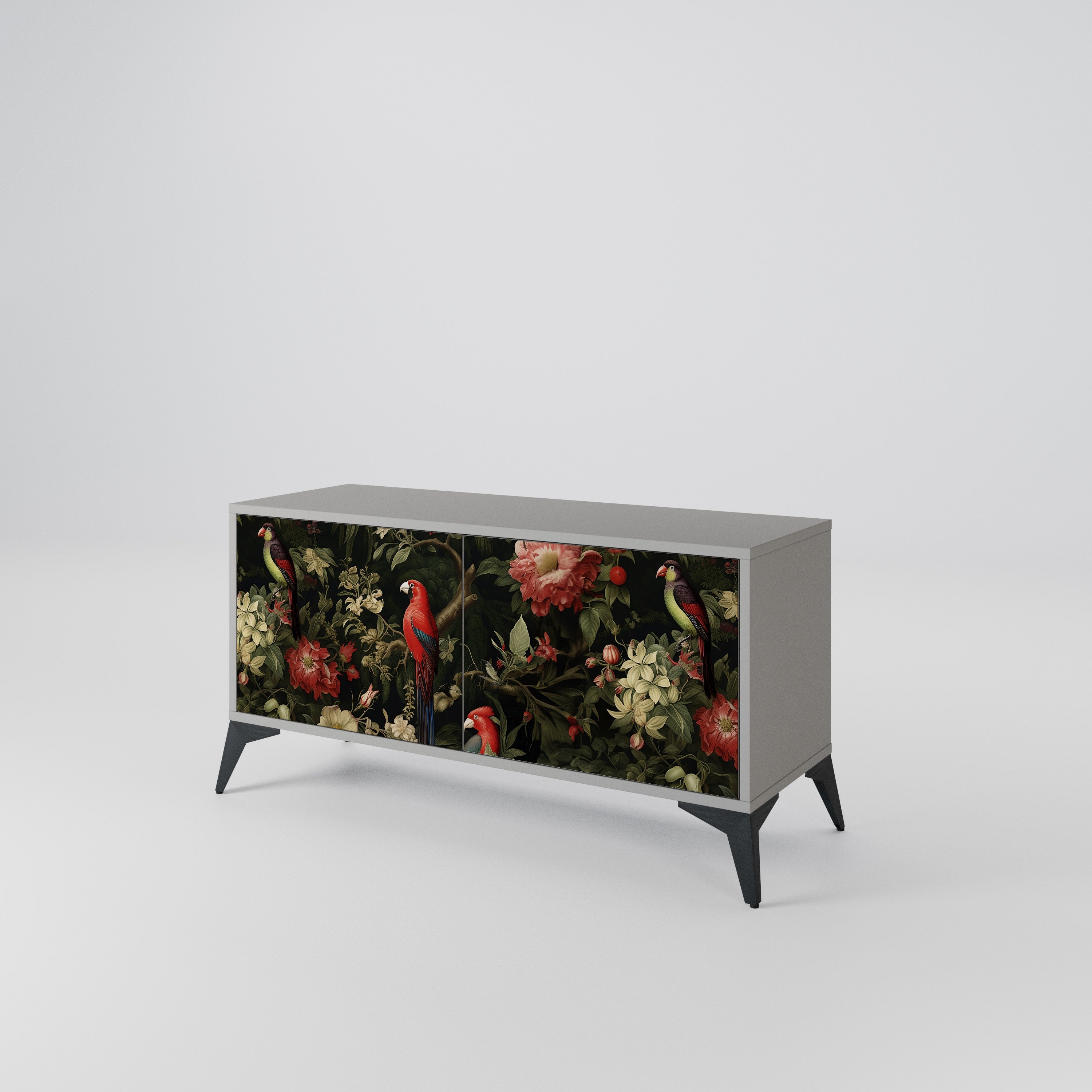 FLORAL FANTASIA Kompaktowa szafka RTV 2-drzwiowa