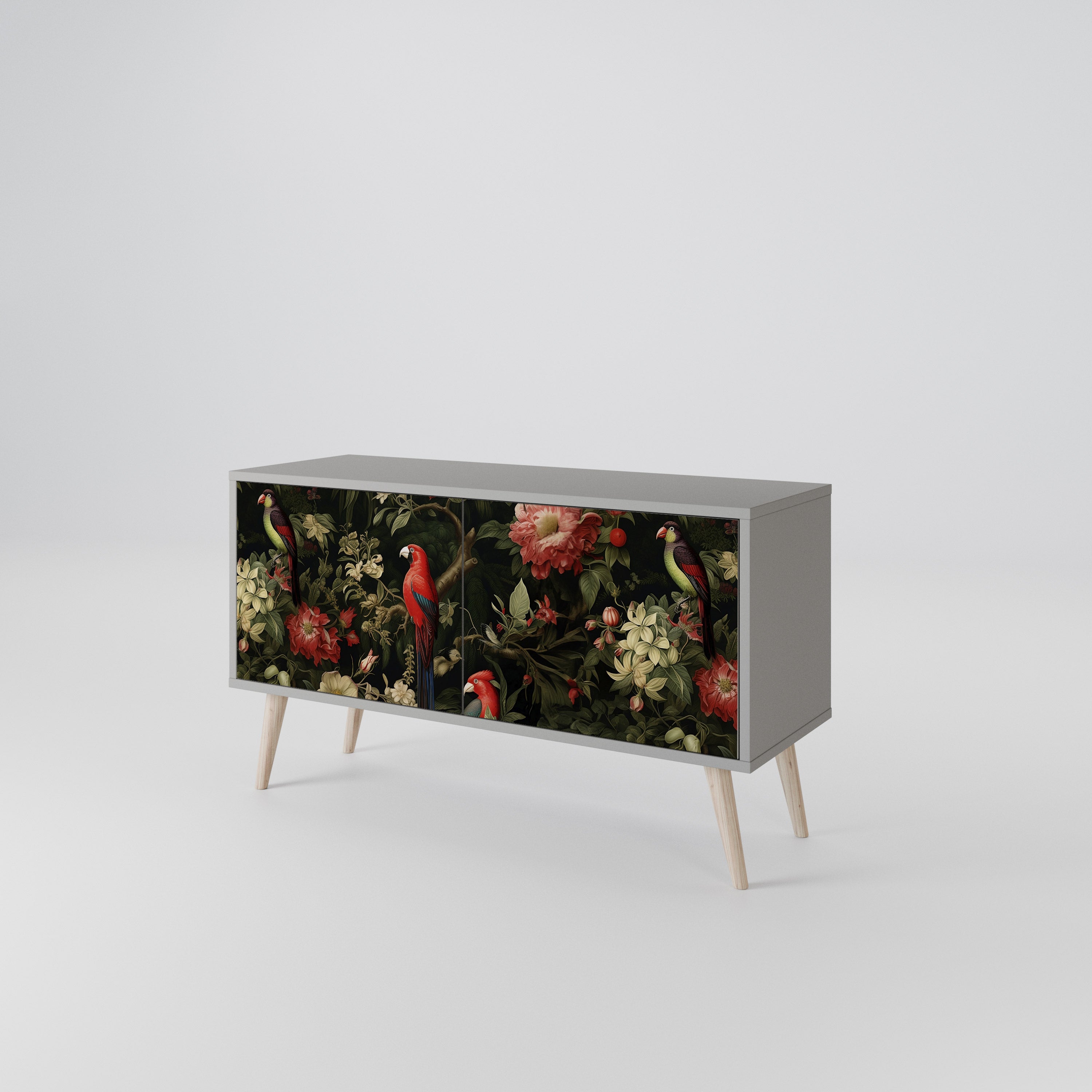 FLORAL FANTASIA Kompaktowa szafka RTV 2-drzwiowa