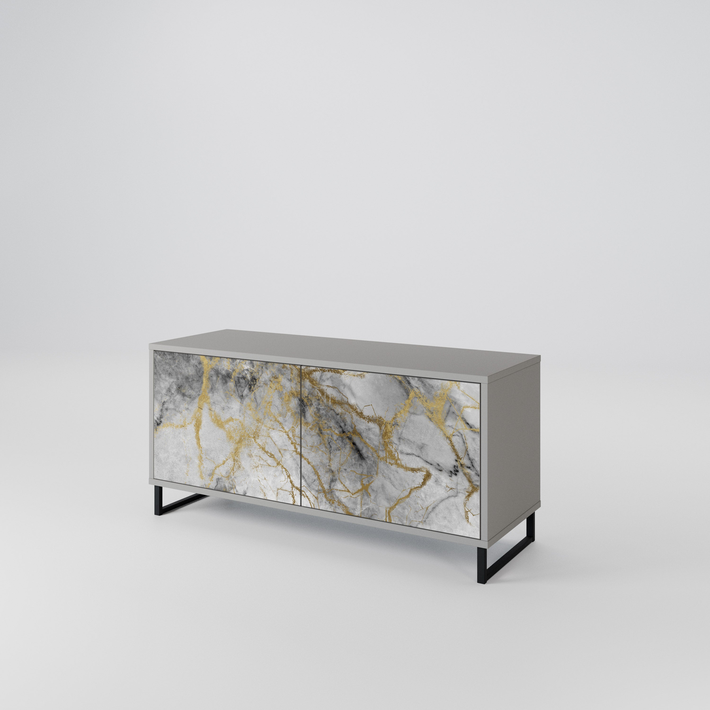 TIMELESS GLIDE Kompaktowa szafka RTV 2-drzwiowa