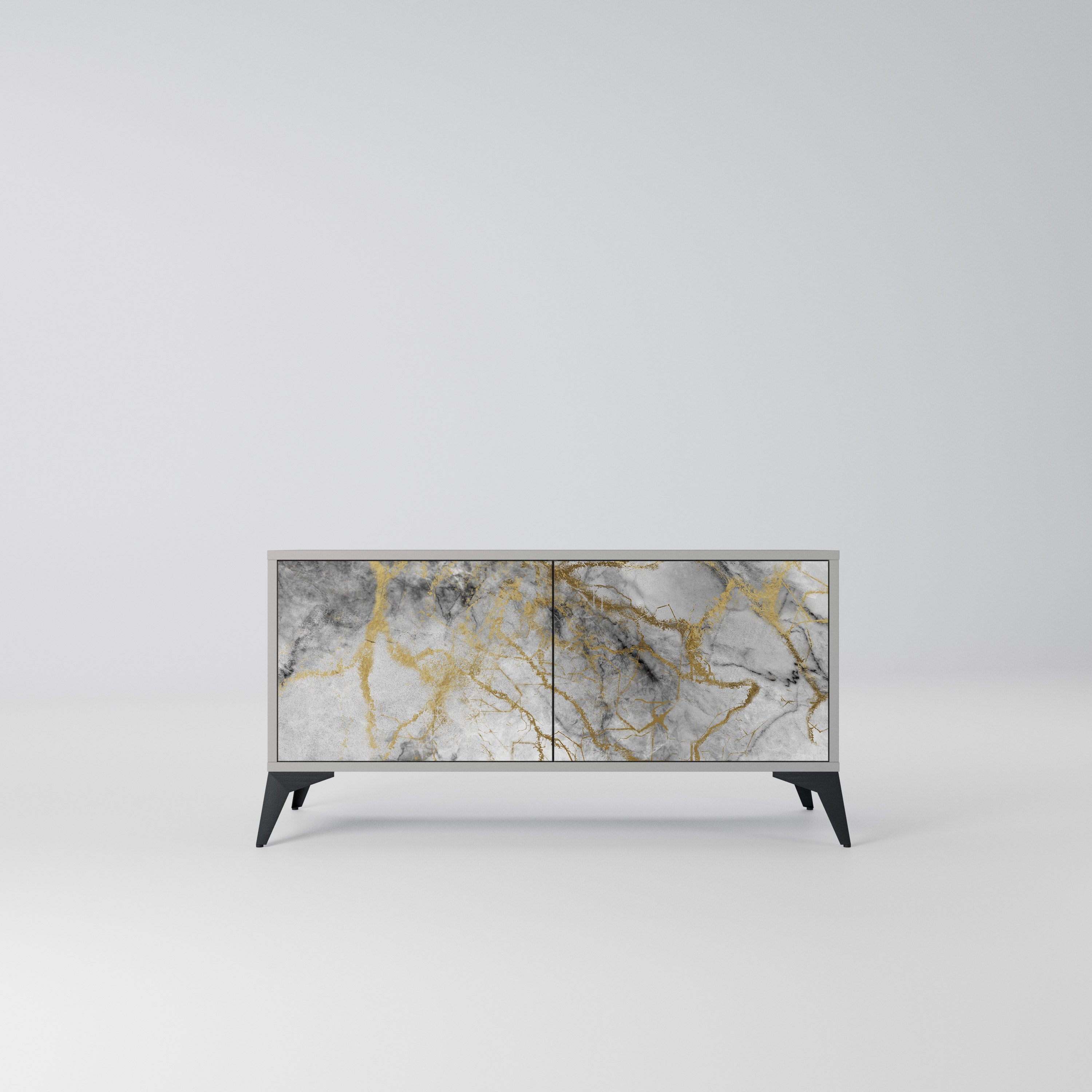 TIMELESS GLIDE Kompaktowa szafka RTV 2-drzwiowa