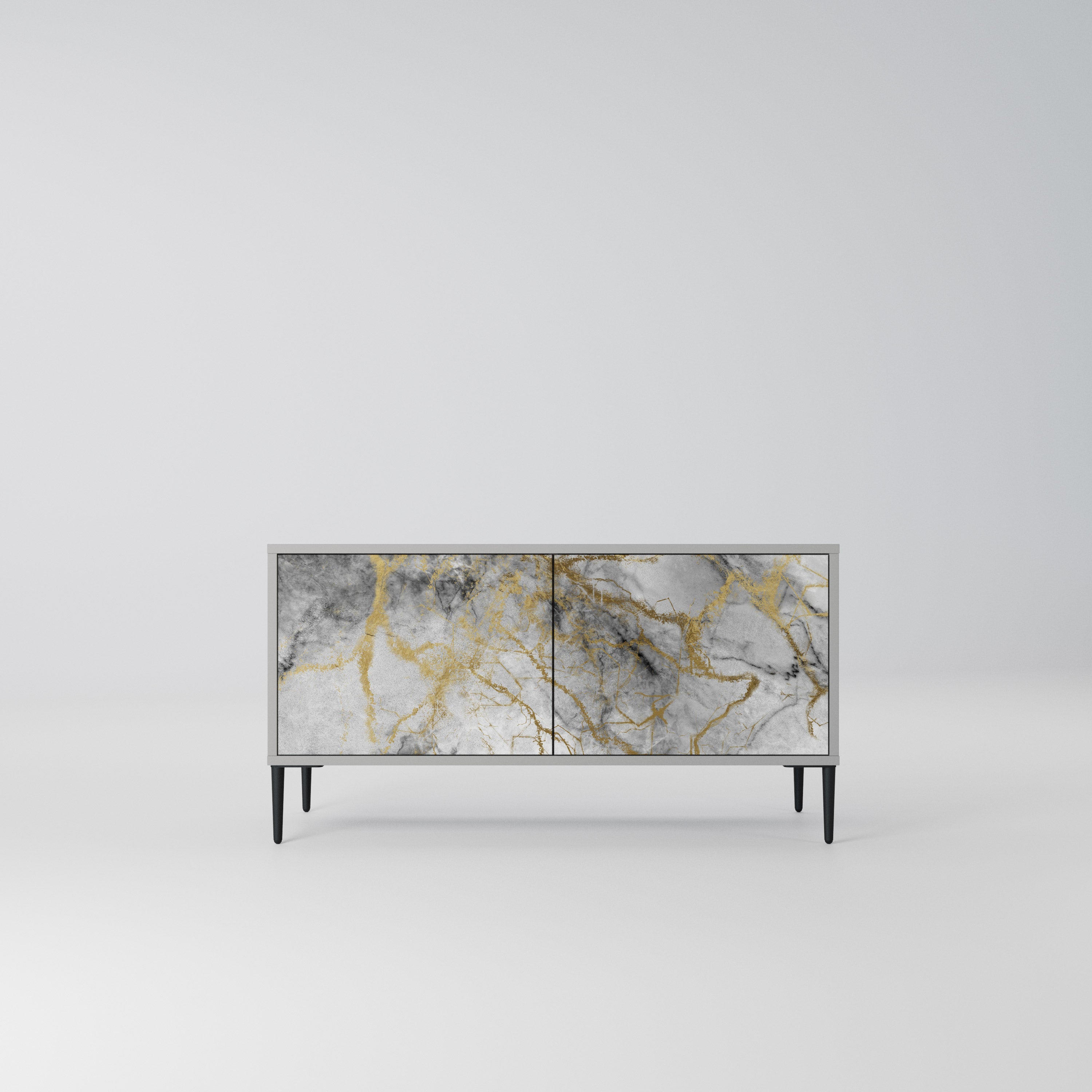 TIMELESS GLIDE Kompaktowa szafka RTV 2-drzwiowa
