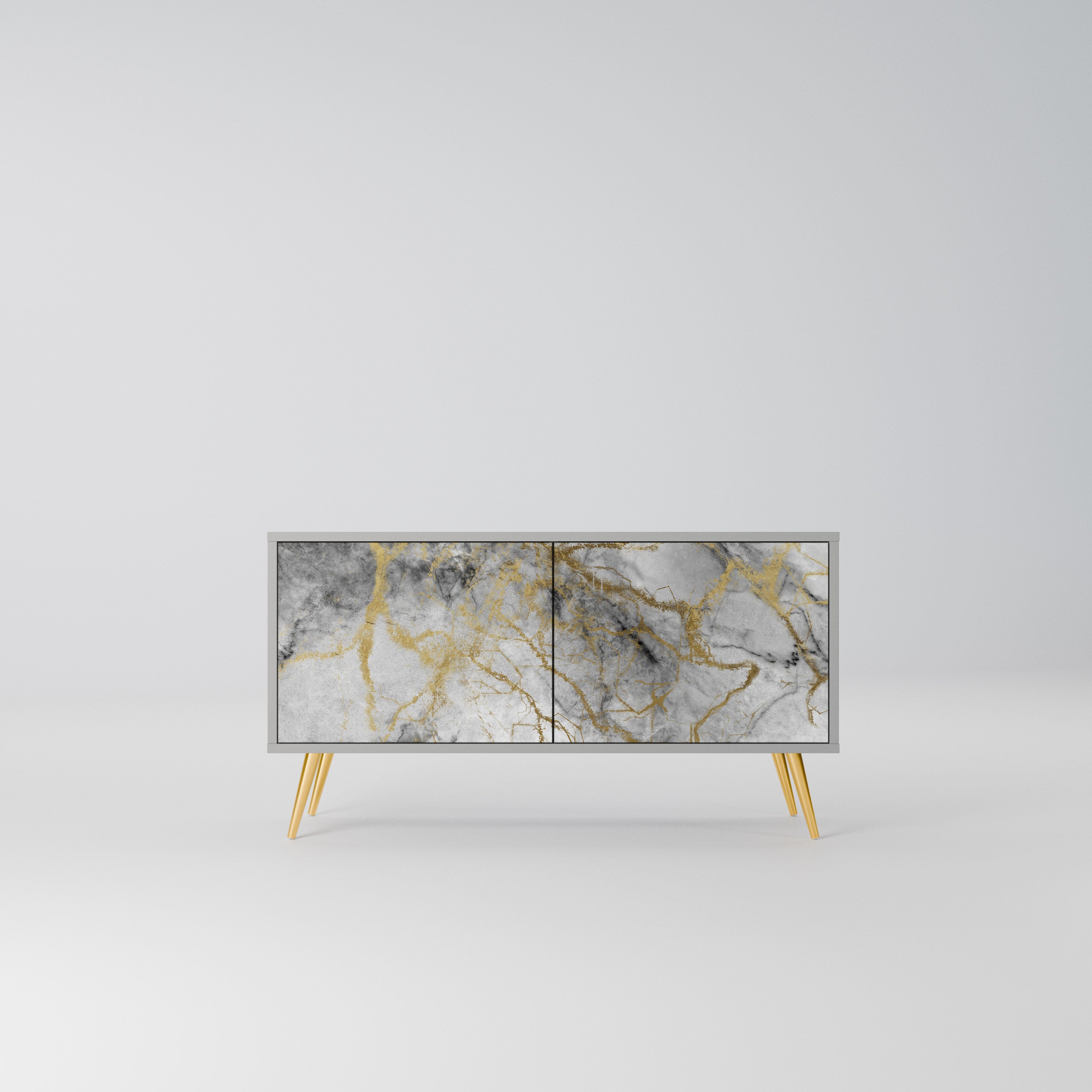 TIMELESS GLIDE Kompaktowa szafka RTV 2-drzwiowa