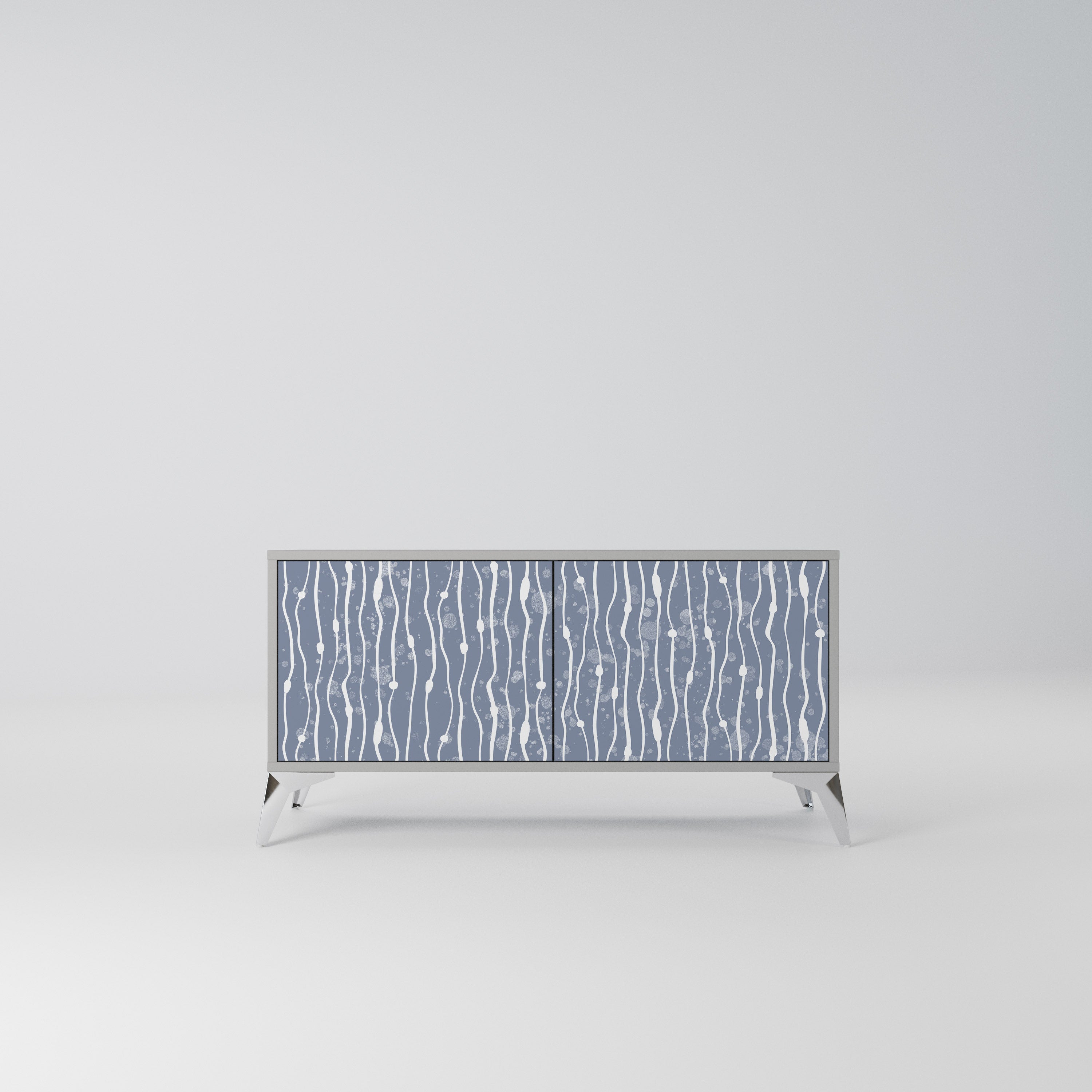 GRAPHITE RAIN Kompaktowa szafka RTV 2-drzwiowa