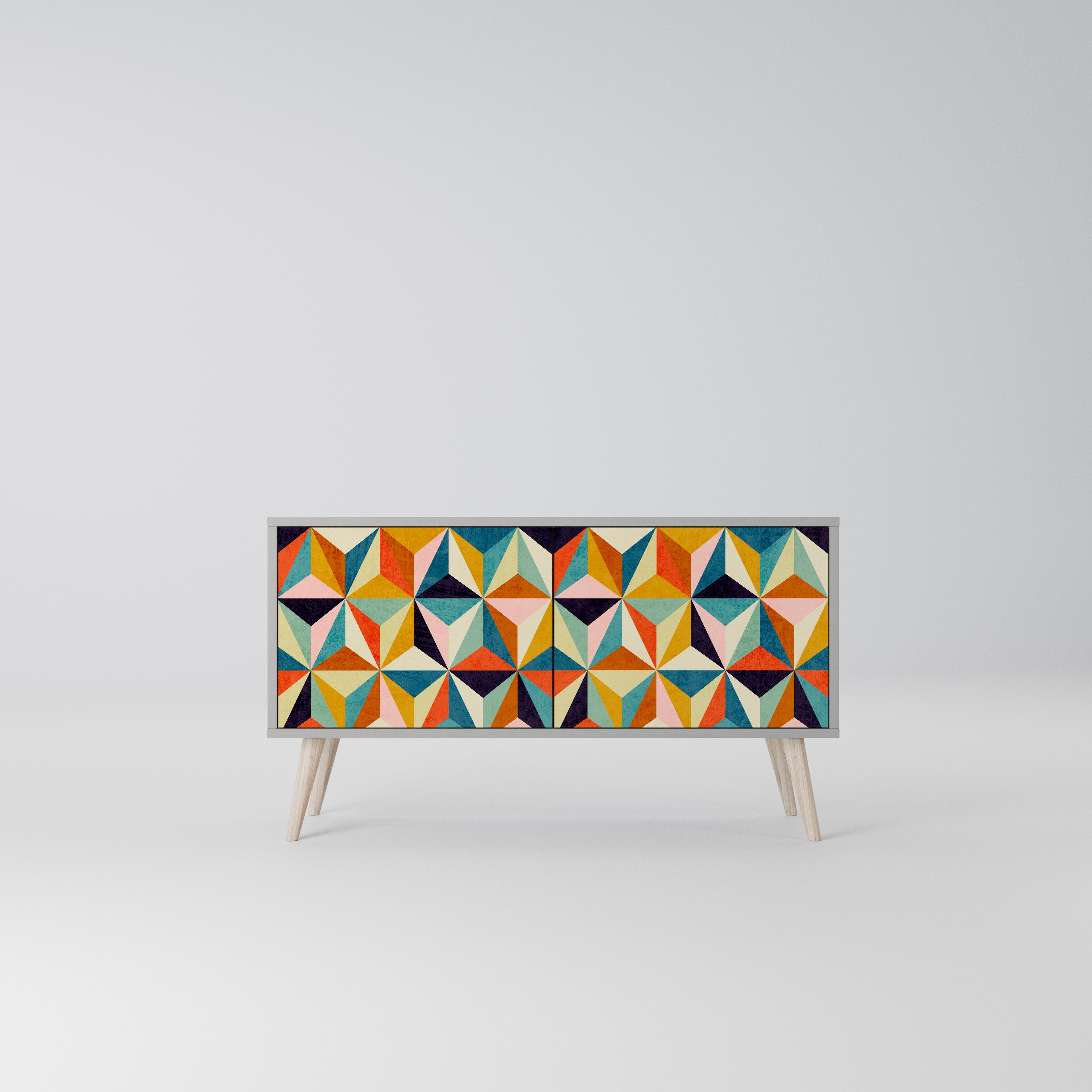 TESSELATE TREASURES Kompaktowa szafka RTV 2-drzwiowa