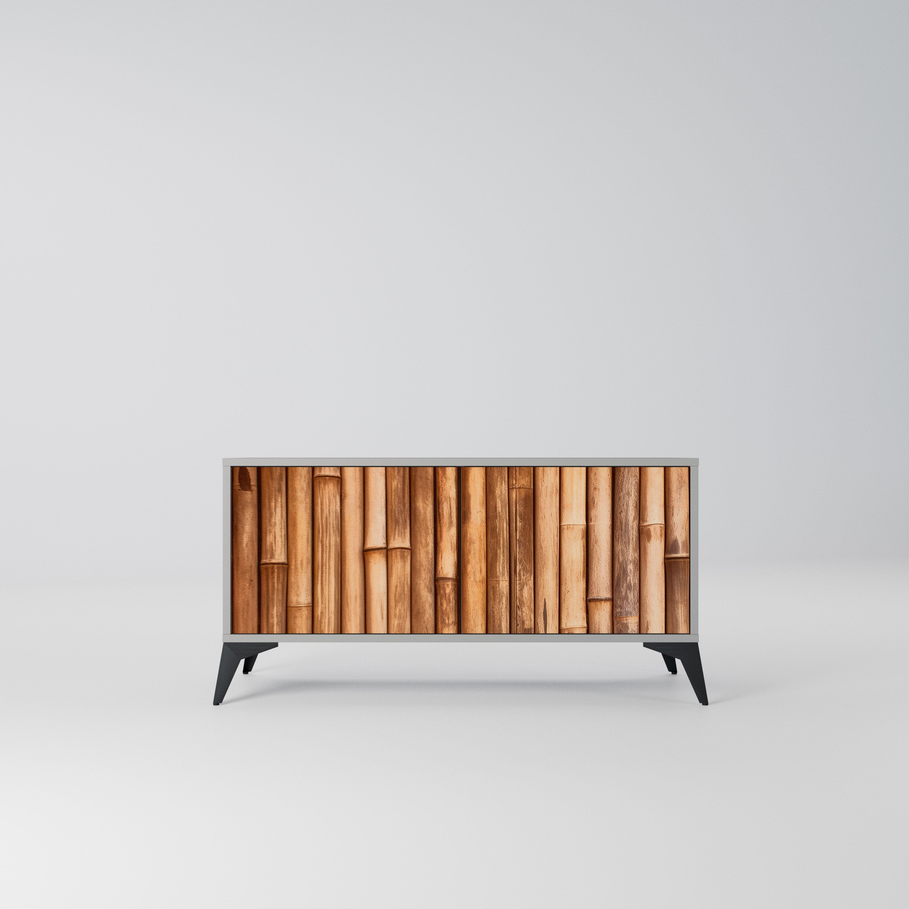 NATURAL WOOD Kompaktowa szafka RTV 2-drzwiowa