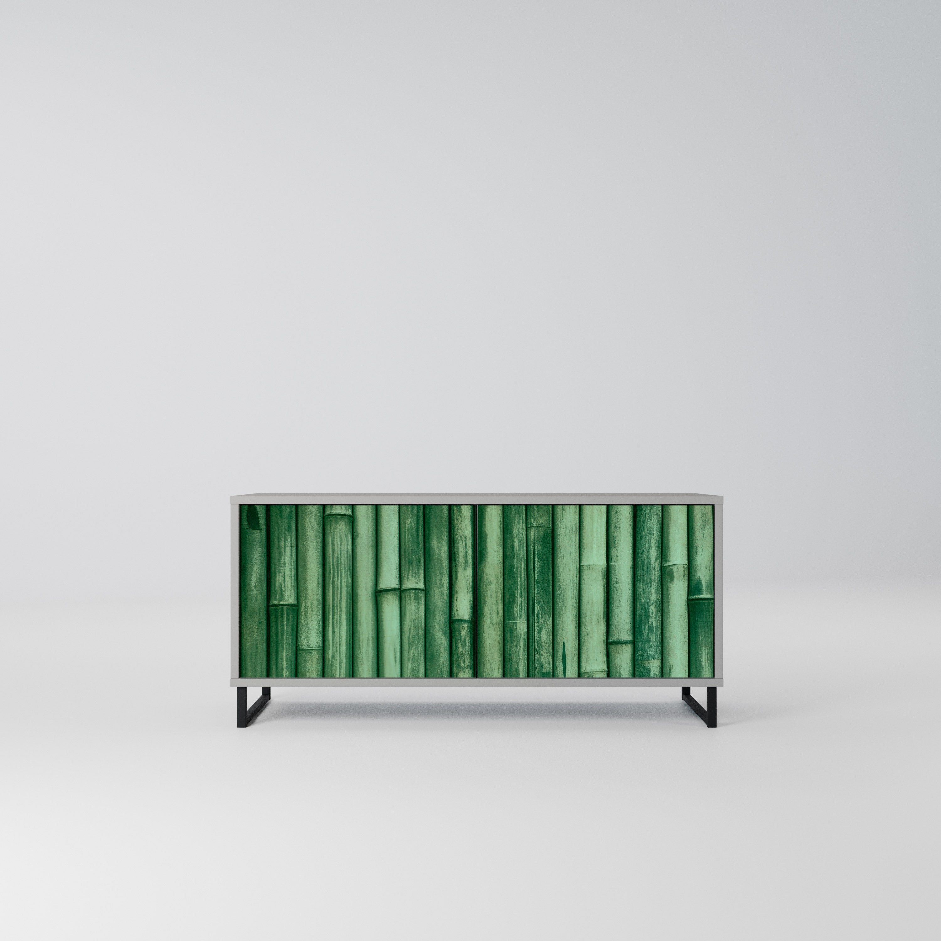 NATURAL GREEN Kompaktowa szafka RTV 2-drzwiowa