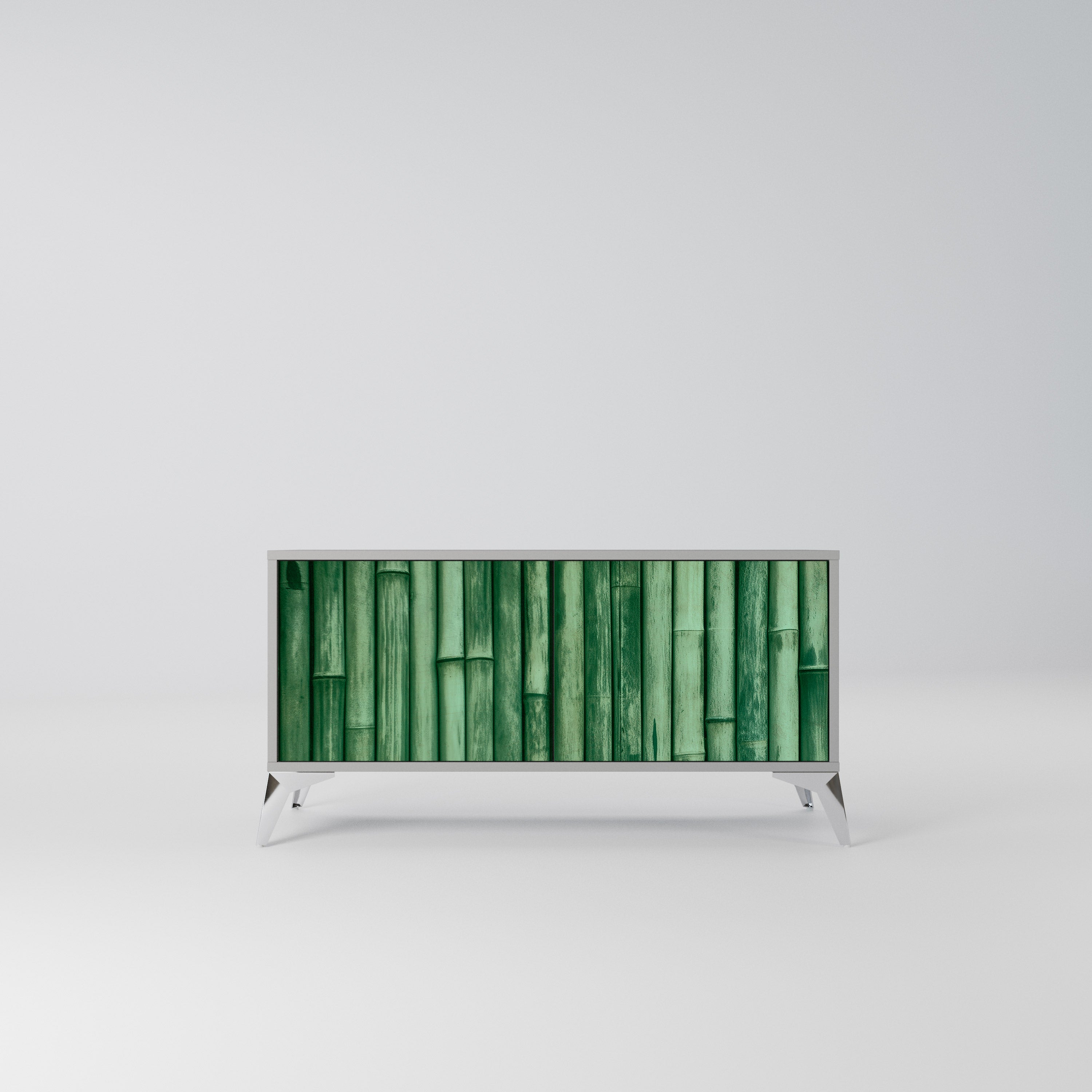 NATURAL GREEN Kompaktowa szafka RTV 2-drzwiowa