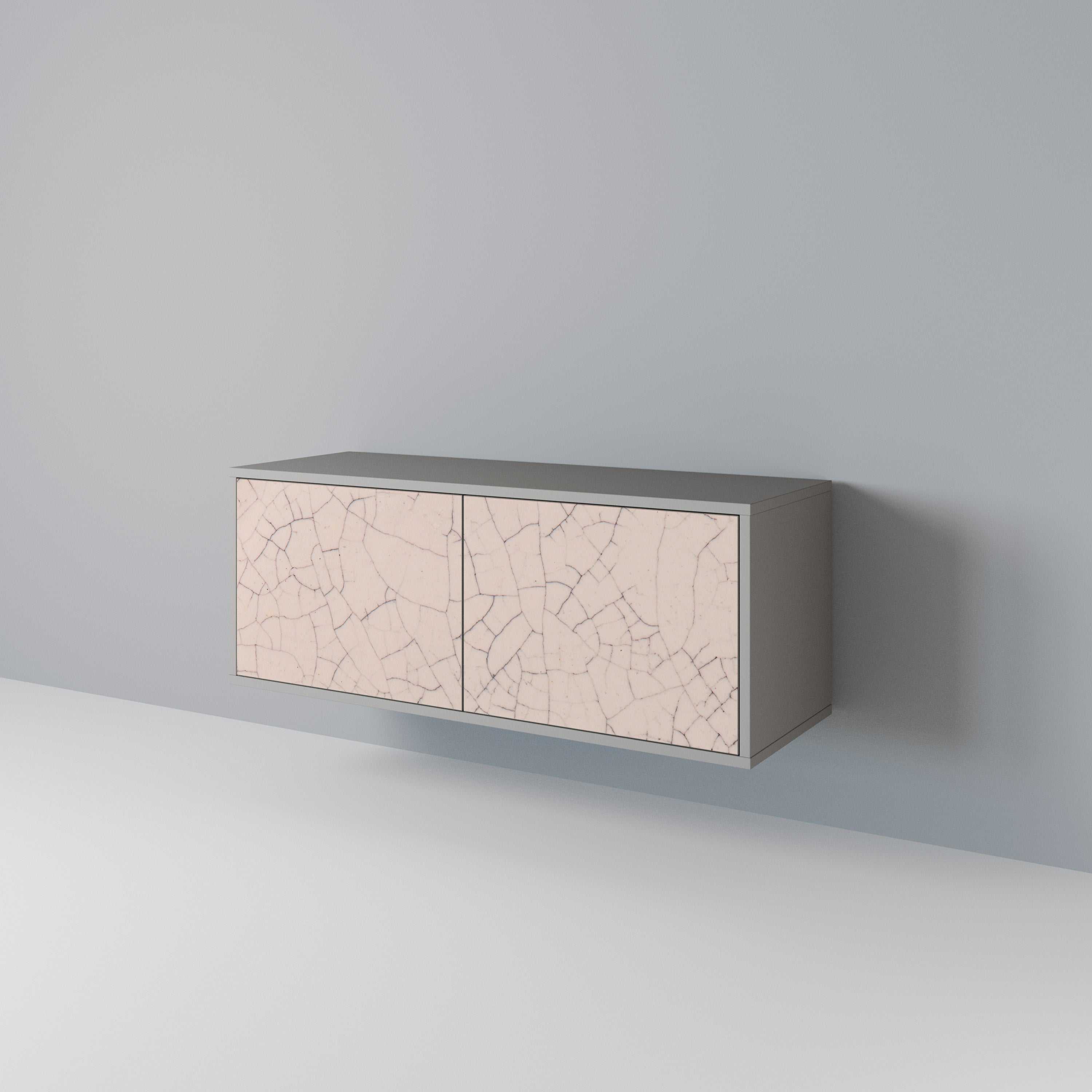 CERAMIC TEXTURE Kompaktowa szafka RTV 2-drzwiowa