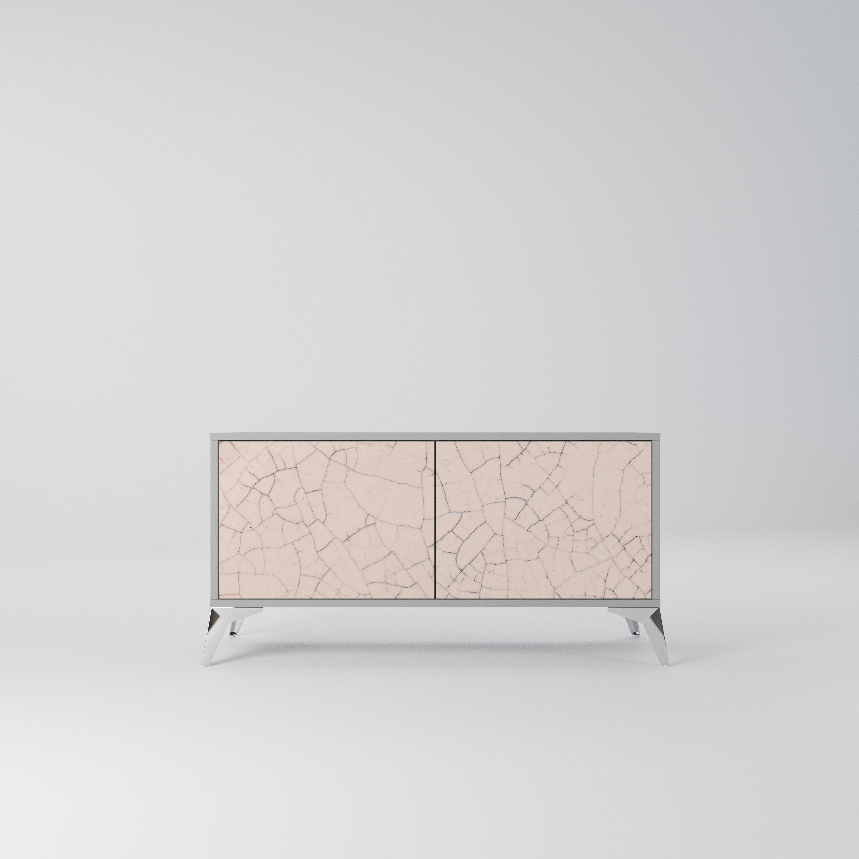 CERAMIC TEXTURE Kompaktowa szafka RTV 2-drzwiowa