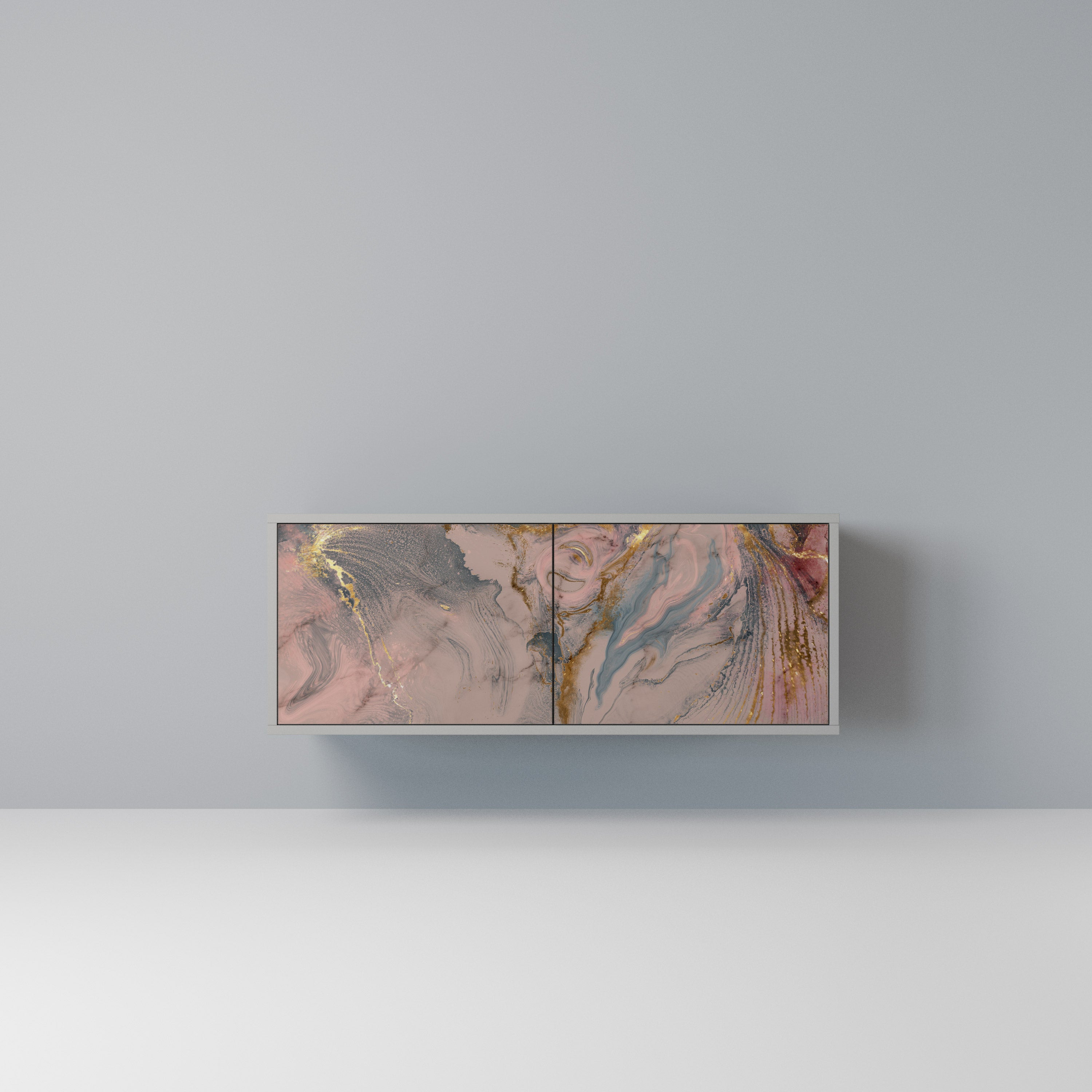 GILDED SWIRLS Kompaktowa szafka RTV 2-drzwiowa