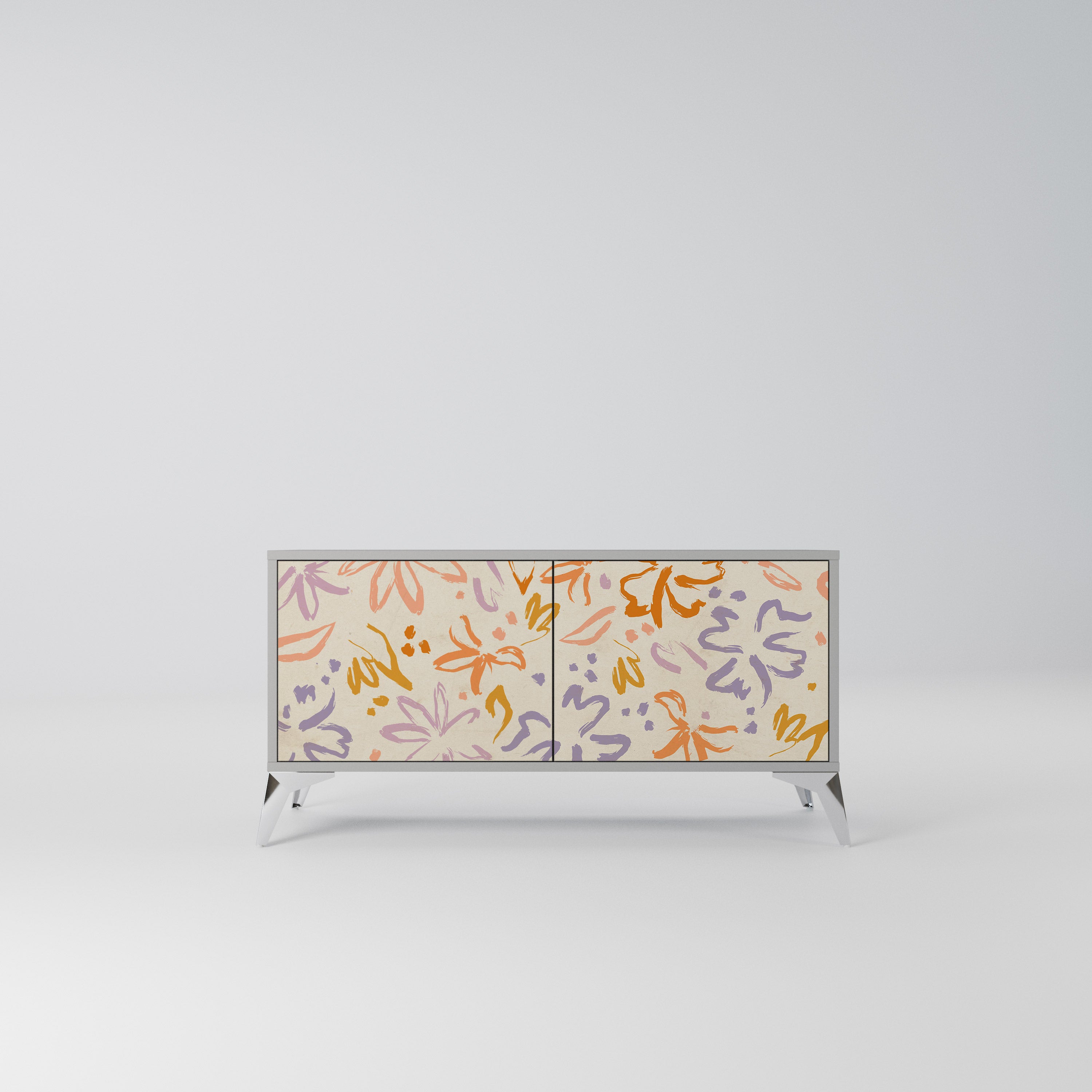 SPRING WHIMSY Kompaktowa szafka RTV 2-drzwiowa