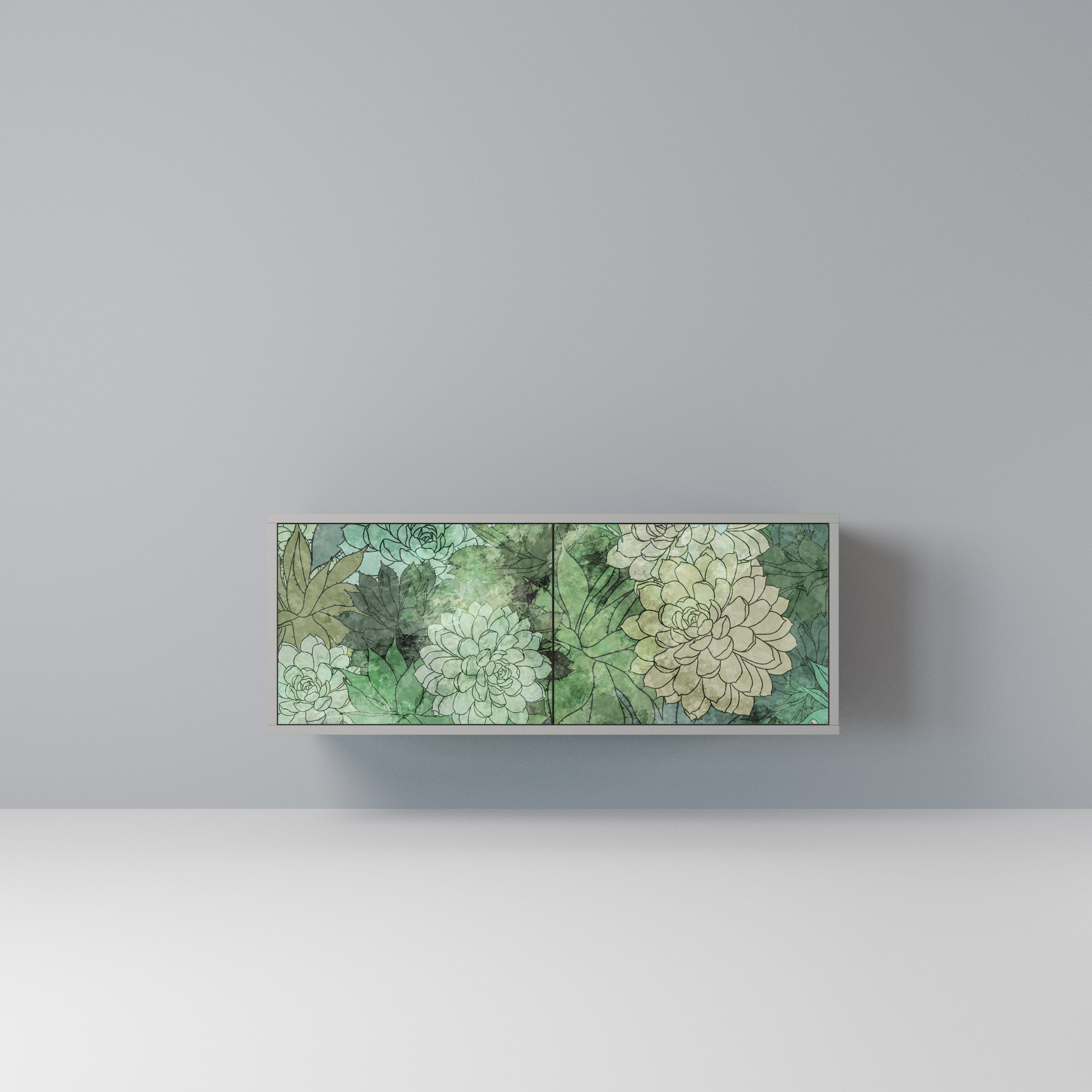 SUCCULENT CLUSTER Kompaktowa szafka RTV 2-drzwiowa