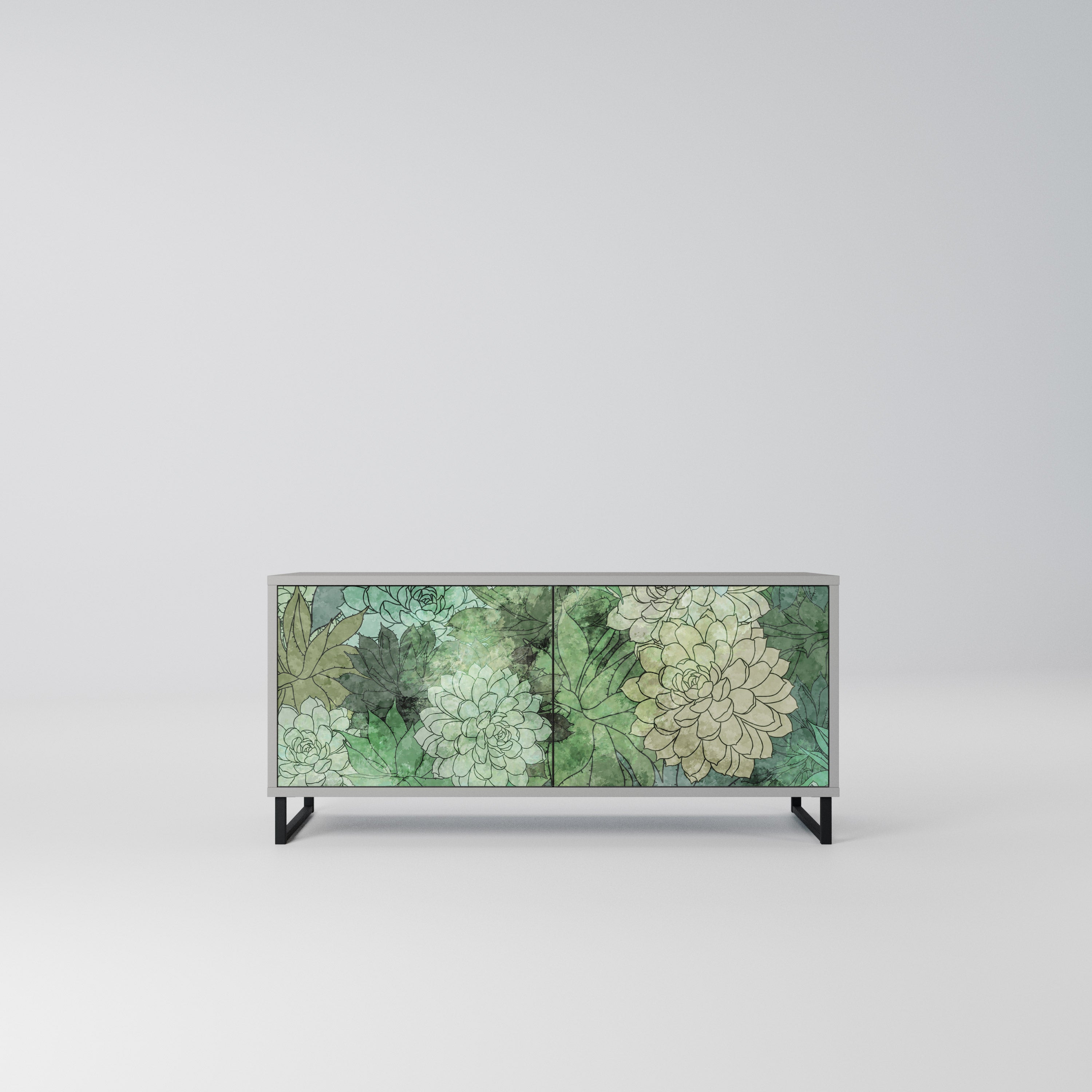 SUCCULENT CLUSTER Kompaktowa szafka RTV 2-drzwiowa