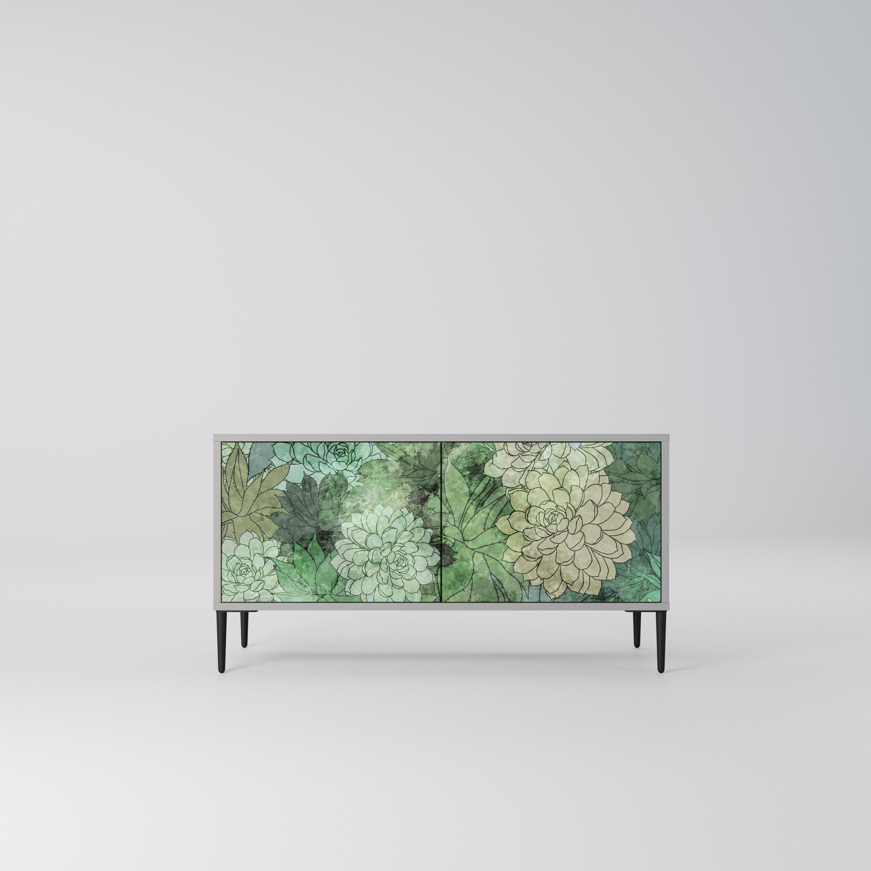 SUCCULENT CLUSTER Kompaktowa szafka RTV 2-drzwiowa