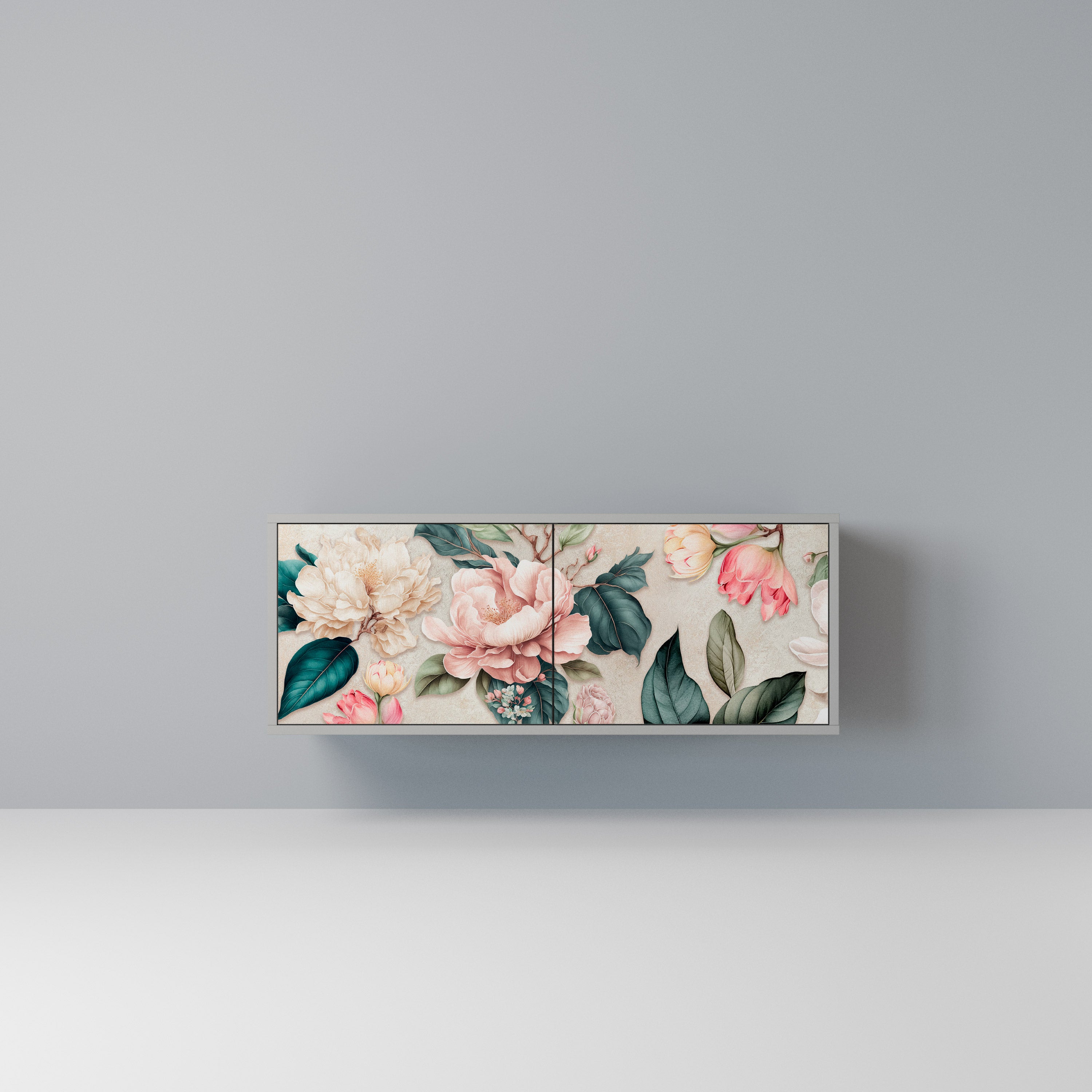 FLORAL GRACE Kompaktowa szafka RTV 2-drzwiowa