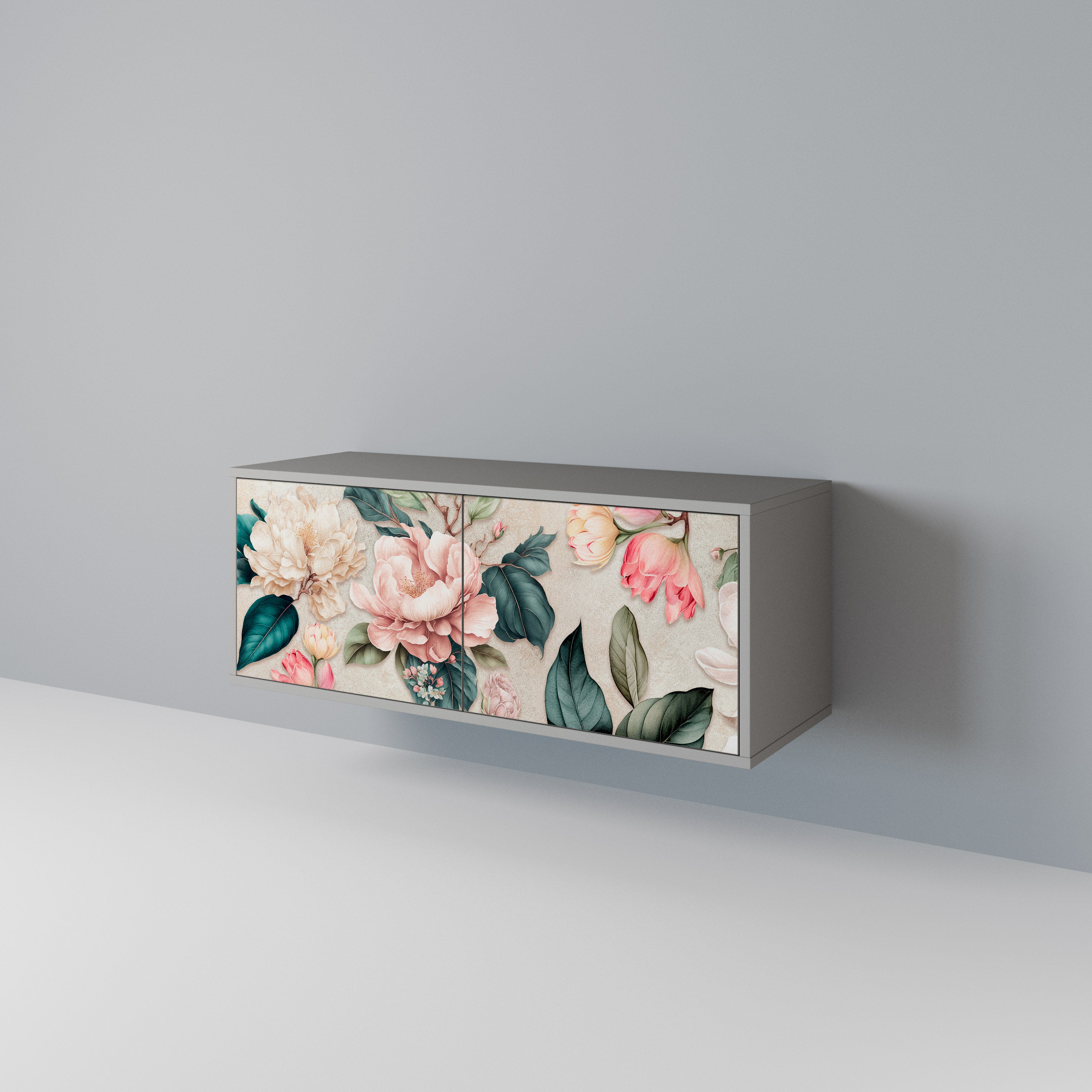 FLORAL GRACE Kompaktowa szafka RTV 2-drzwiowa
