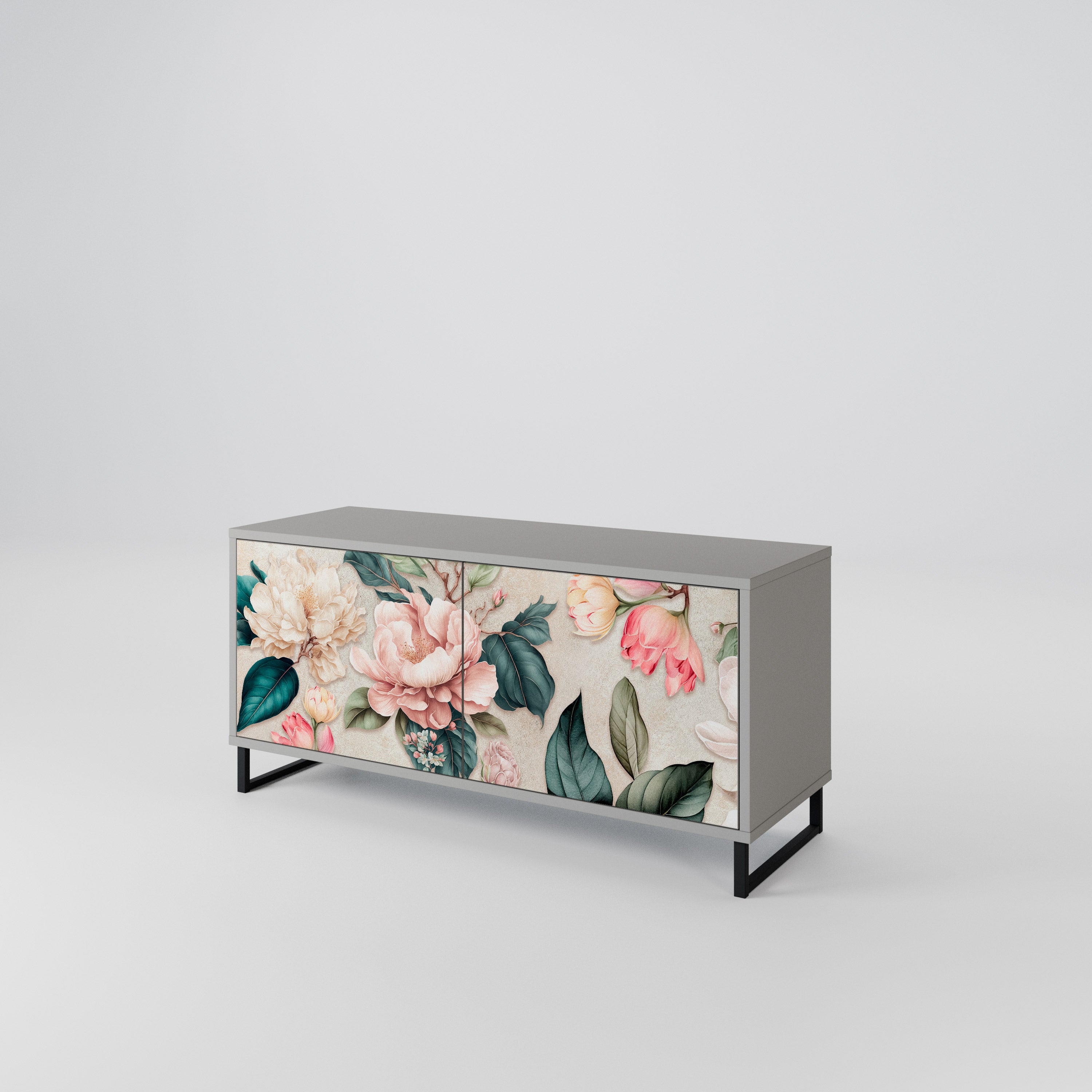FLORAL GRACE Kompaktowa szafka RTV 2-drzwiowa