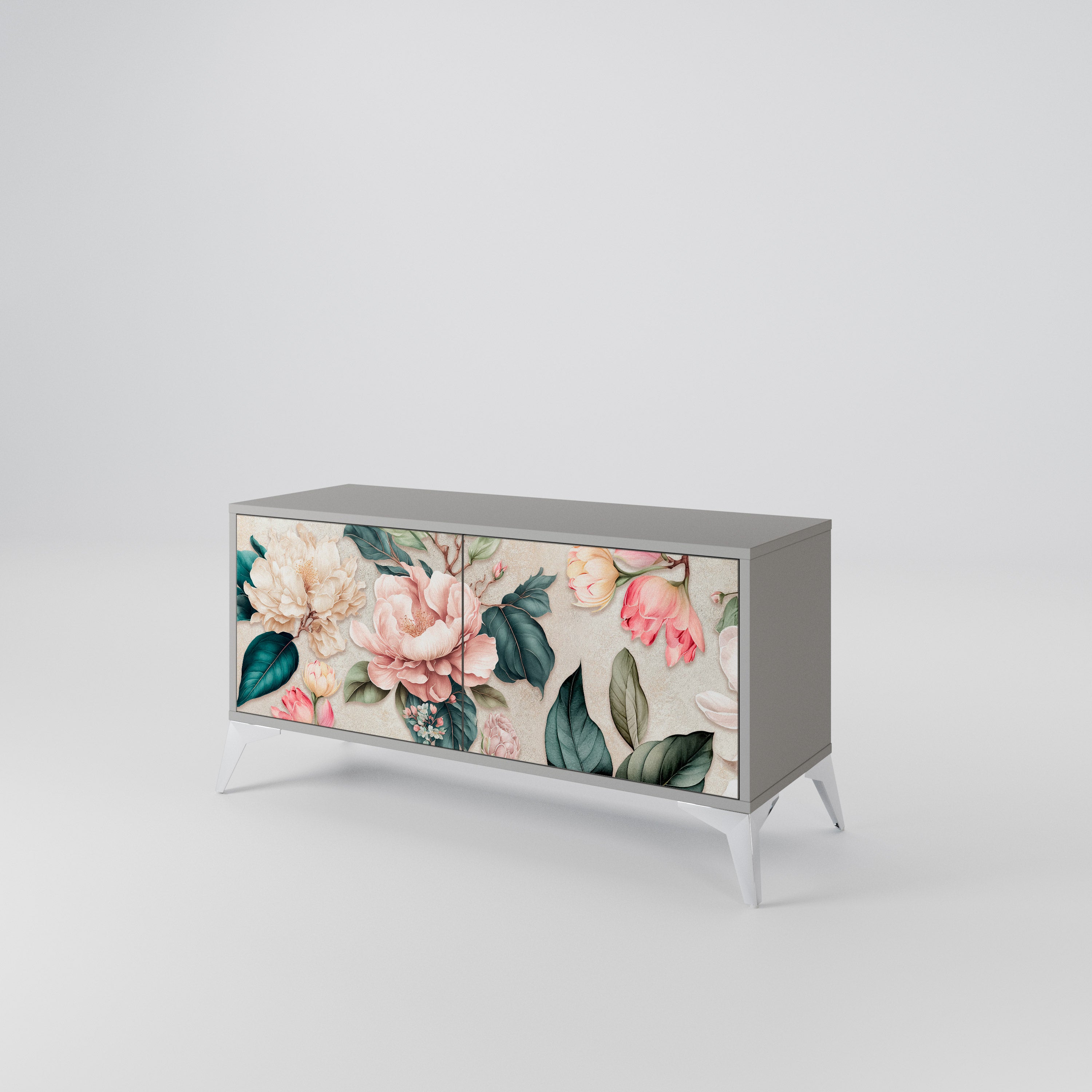 FLORAL GRACE Kompaktowa szafka RTV 2-drzwiowa