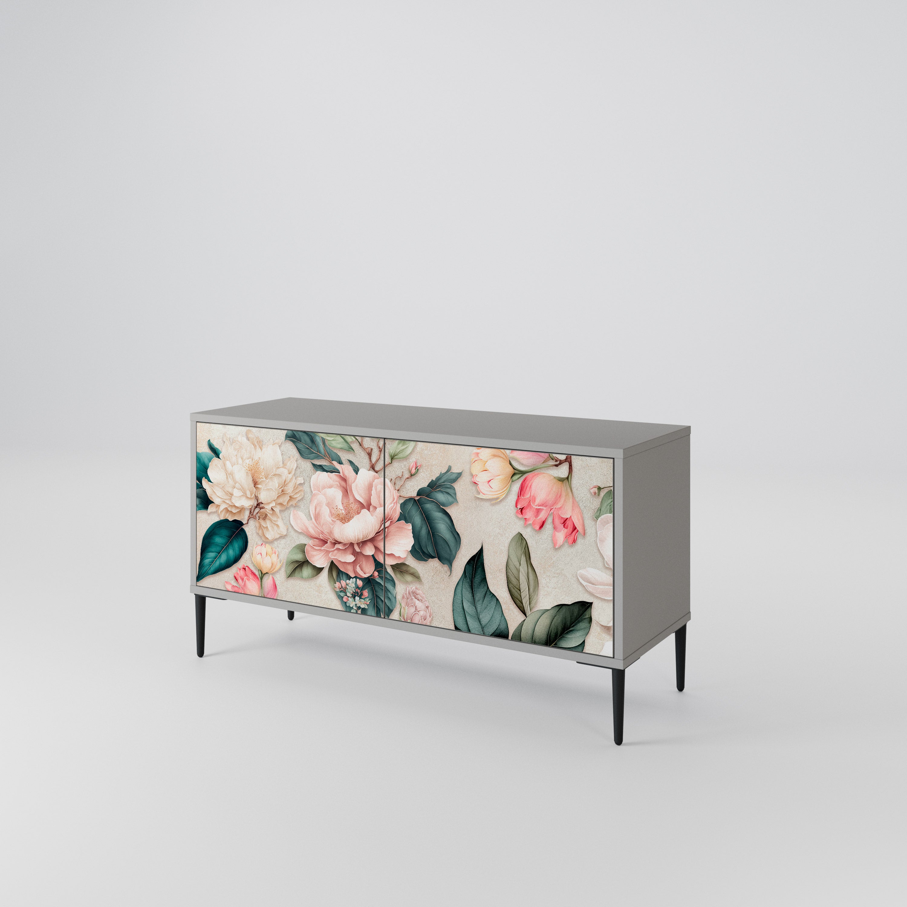 FLORAL GRACE Kompaktowa szafka RTV 2-drzwiowa
