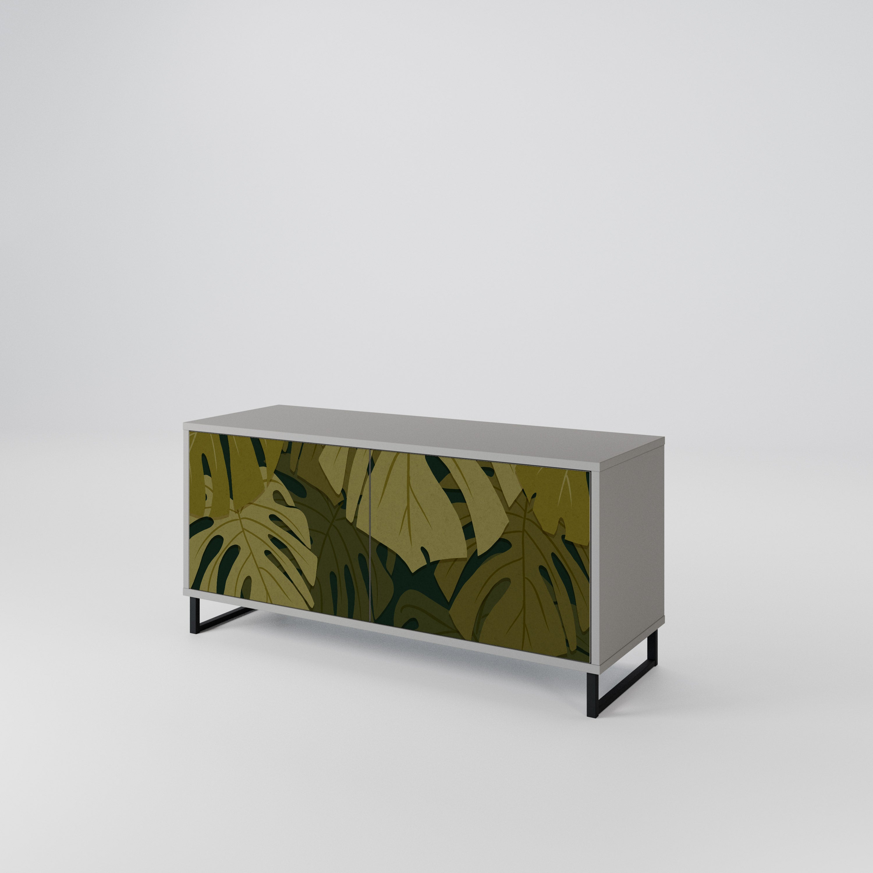 TROPICAL BEAUTY Kompaktowa szafka RTV 2-drzwiowa