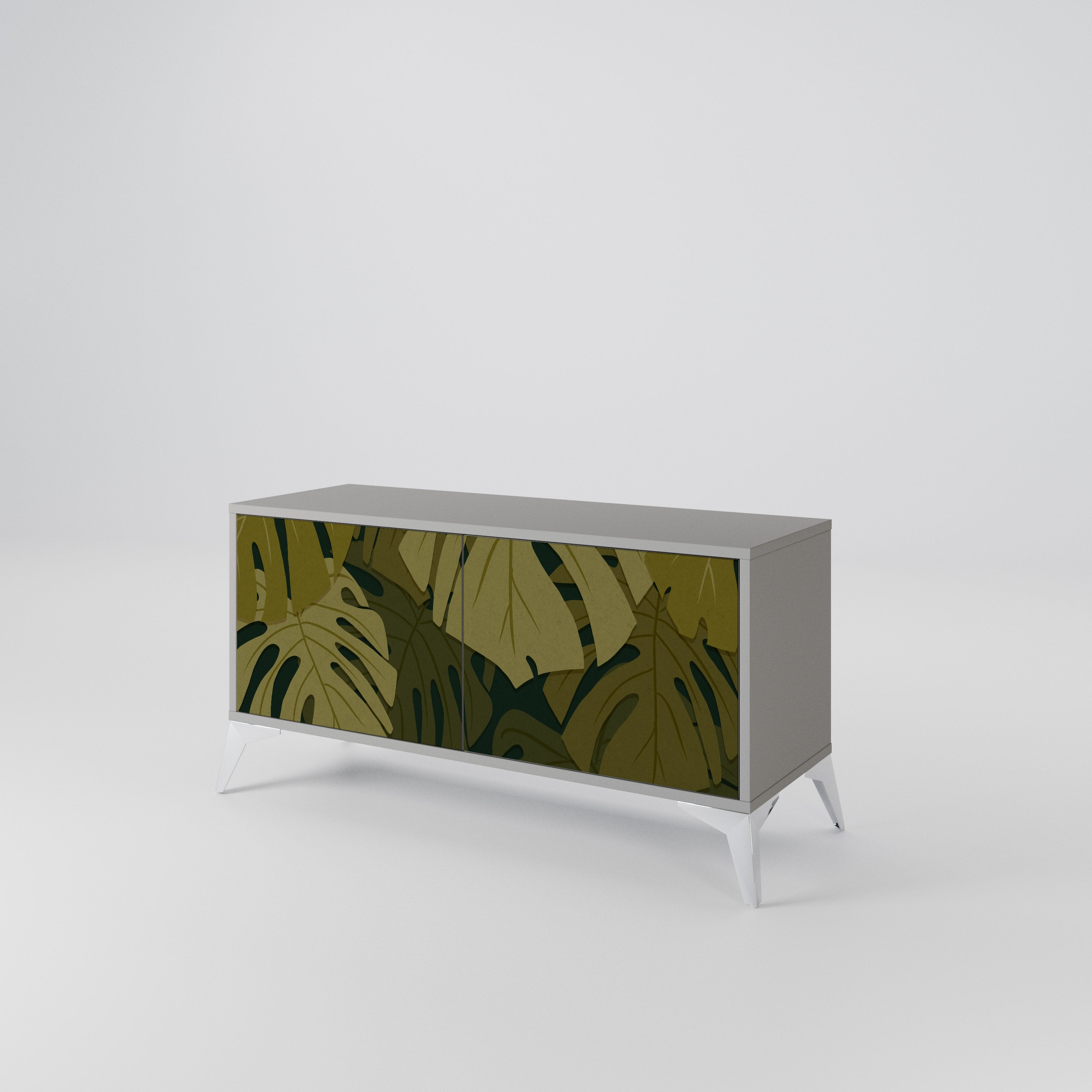 TROPICAL BEAUTY Kompaktowa szafka RTV 2-drzwiowa